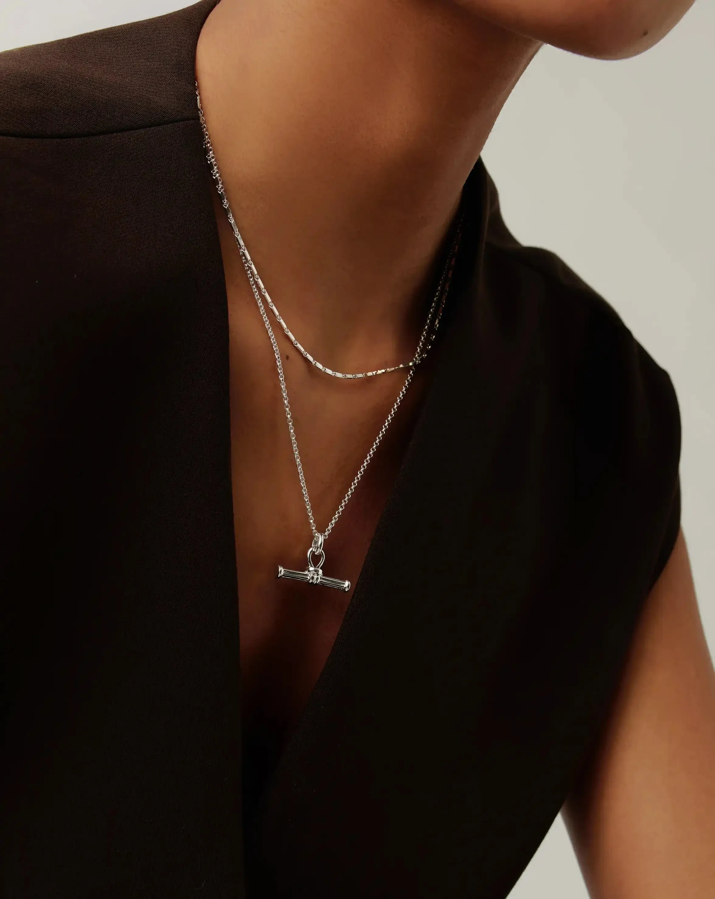Lucy Williams Horizon Link Chain Necklace | Sterling Silver - Image 6