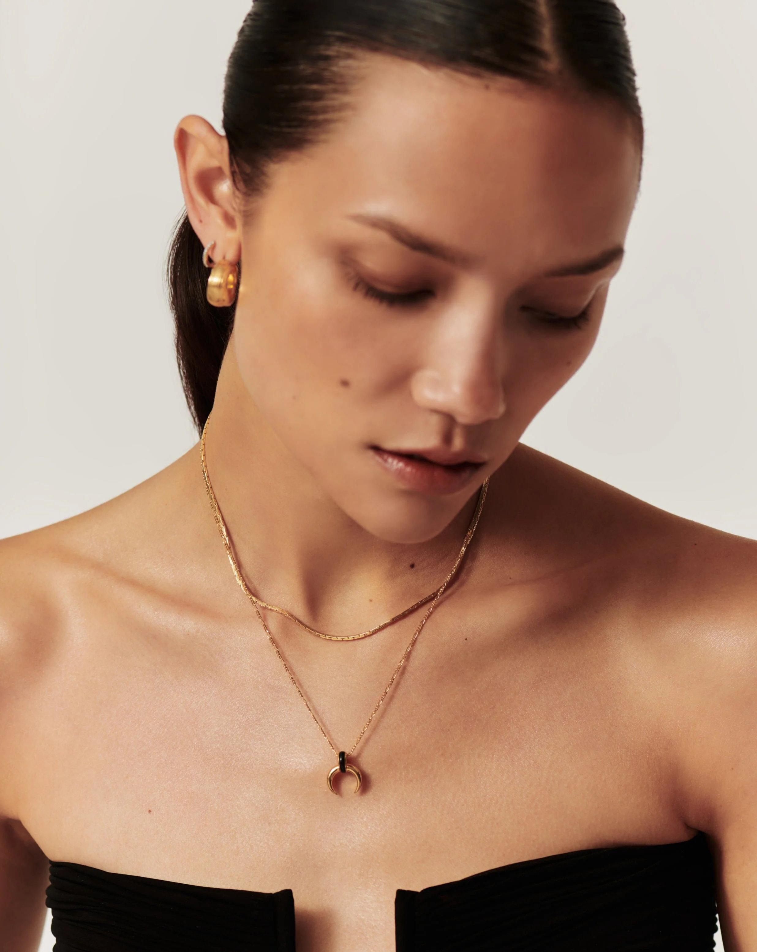 Lucy Williams Gemstone Horn Necklace - Image 3