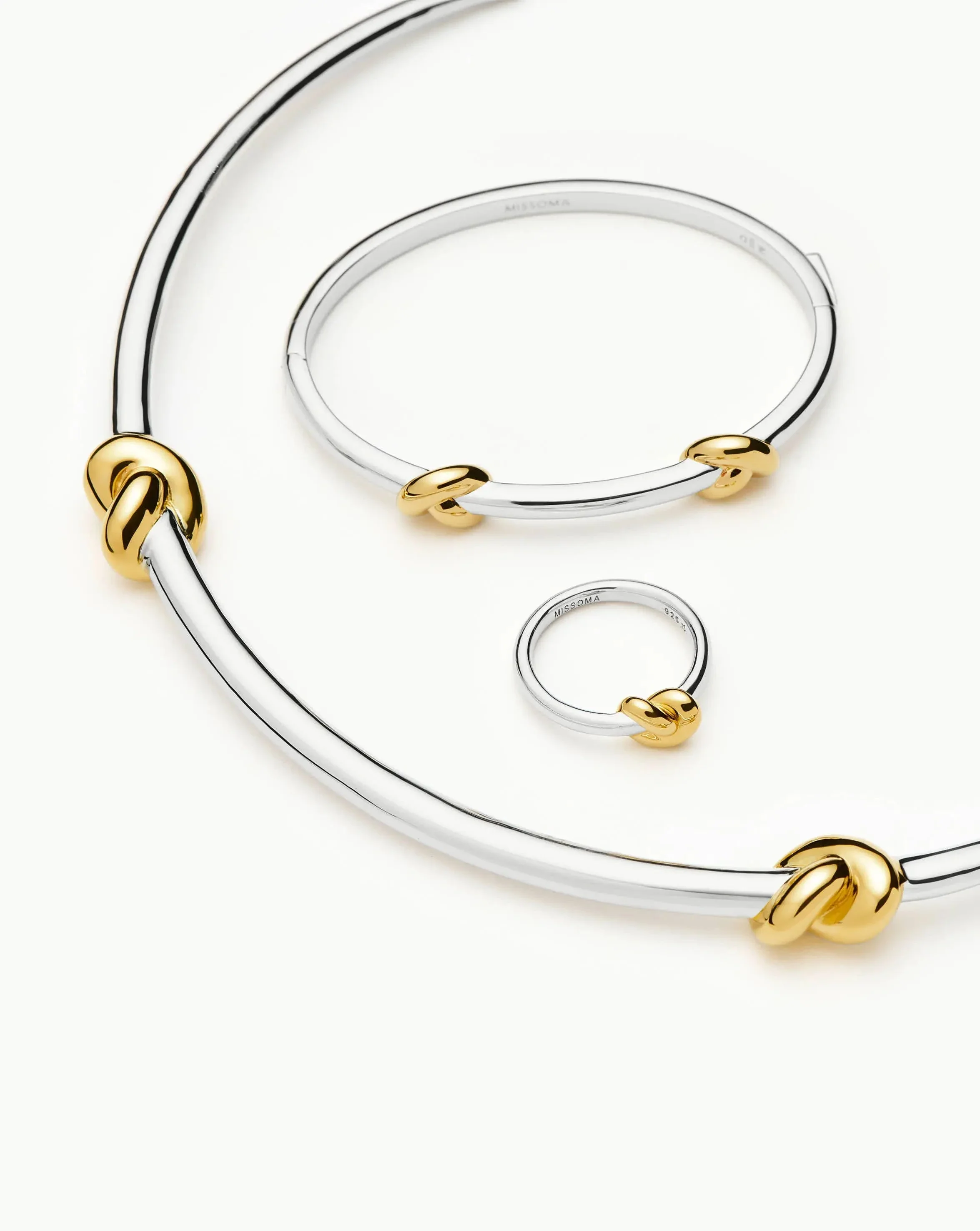 Lucy Williams Knot Stacking Ring | Mixed Metal - Image 7