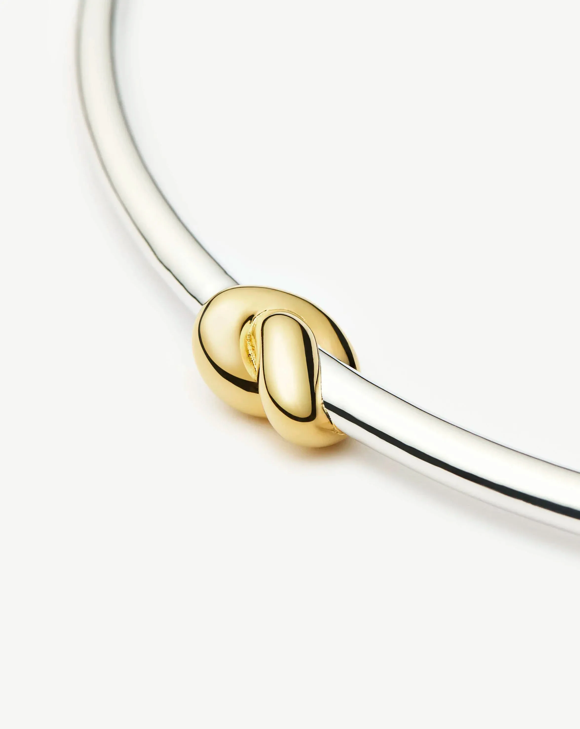 Lucy Williams Knot Torque Necklace | Mixed Metal - Image 4