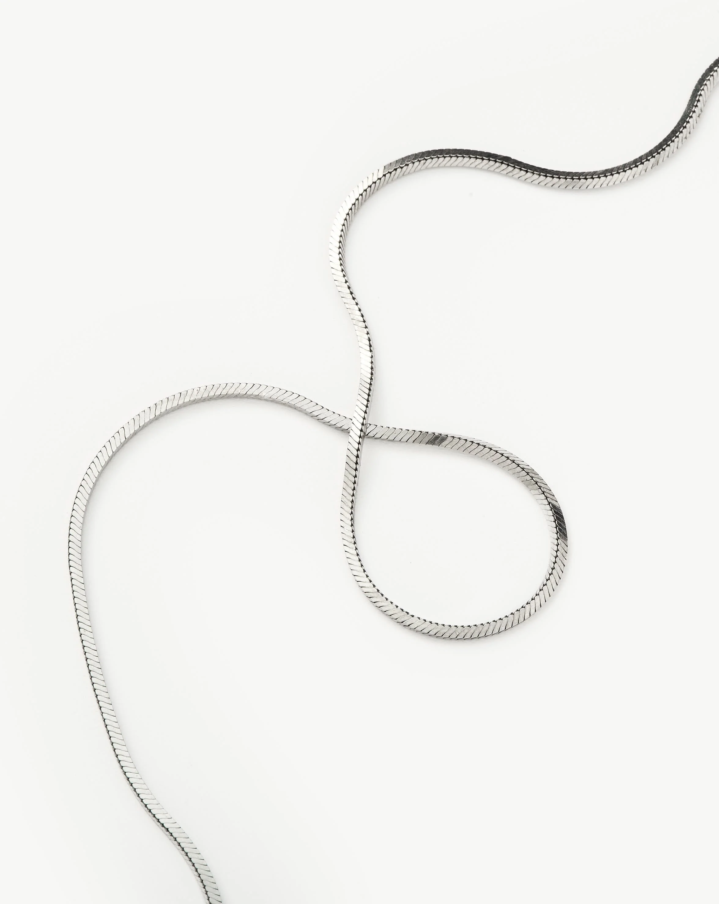 Lucy Williams Medium Square Snake Chain Necklace - Image 4