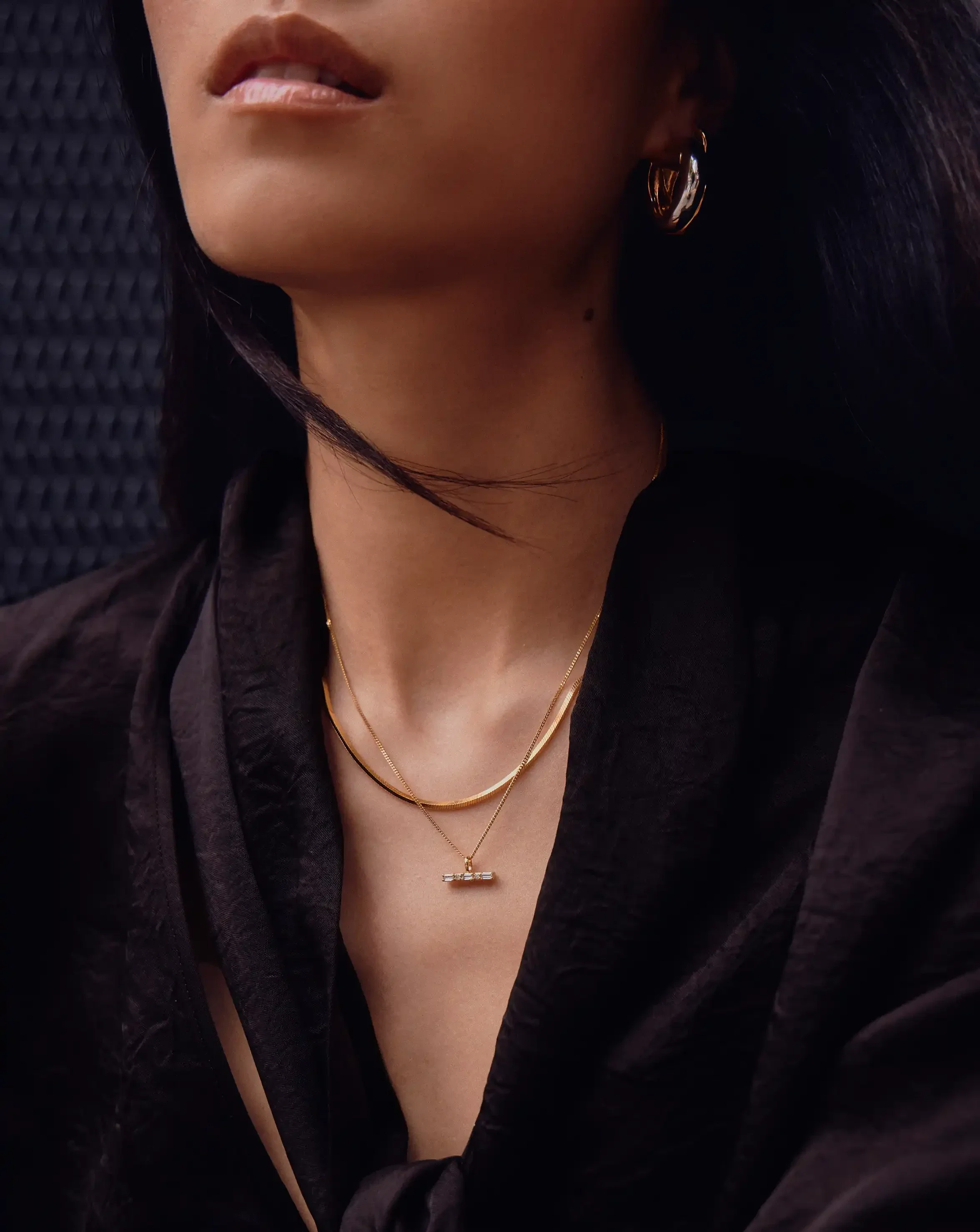 Lucy Williams T-Bar Stone Pendant Necklace | 18ct Gold Vermeil - Image 5