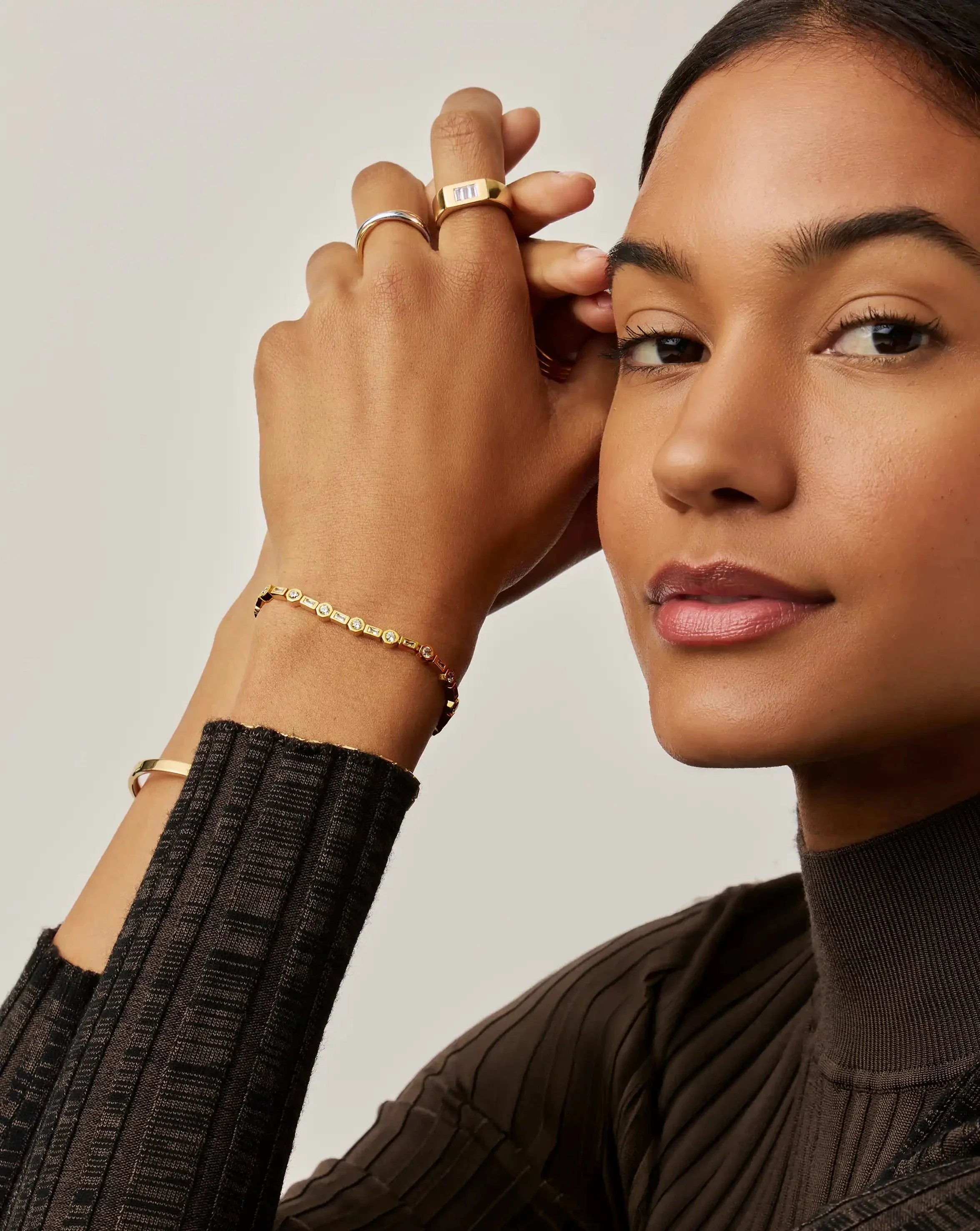 Lucy Williams Tennis Bracelet | 18ct Gold Vermeil - Image 3