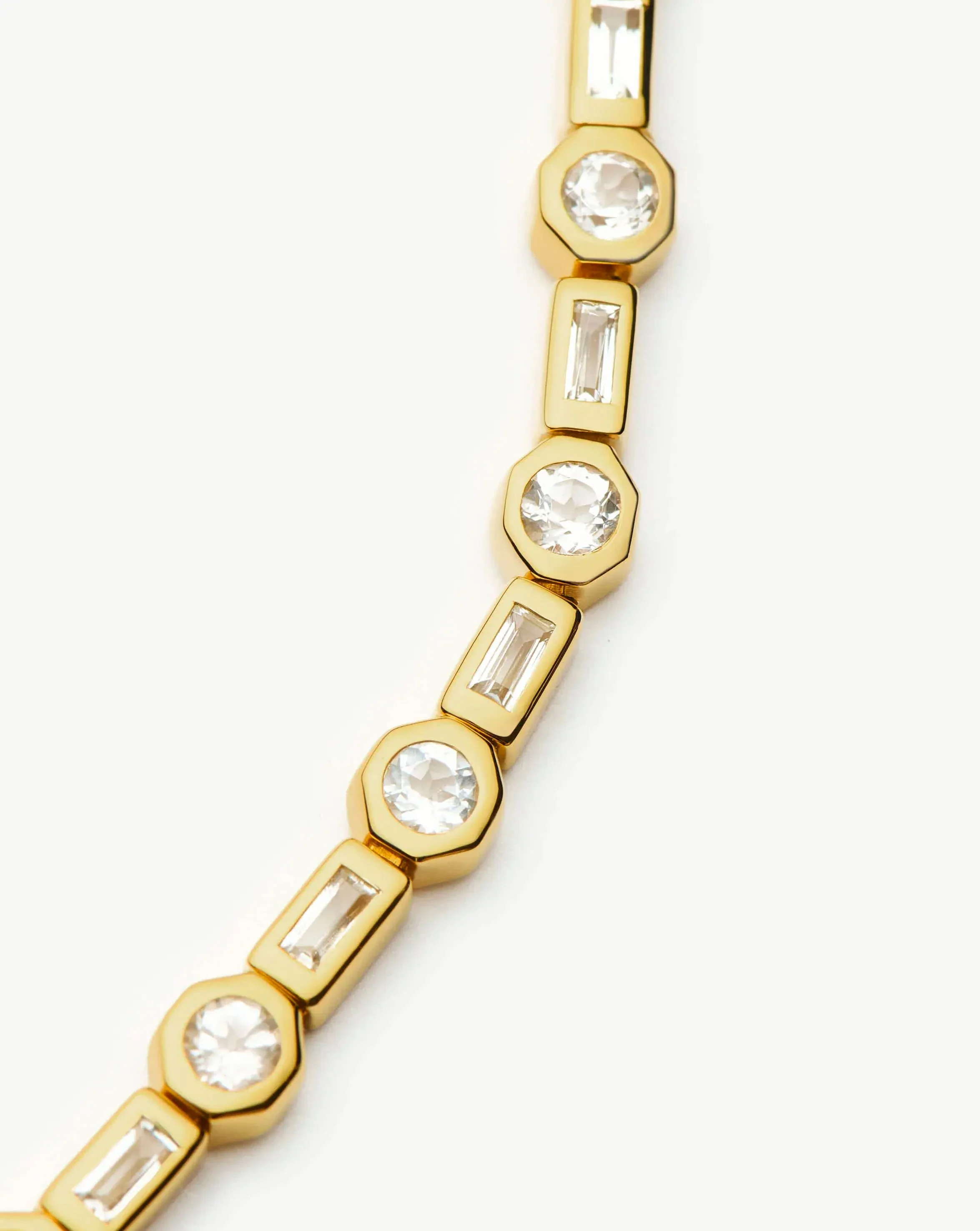 Lucy Williams Tennis Necklace | 18ct Gold Plated - Image 4