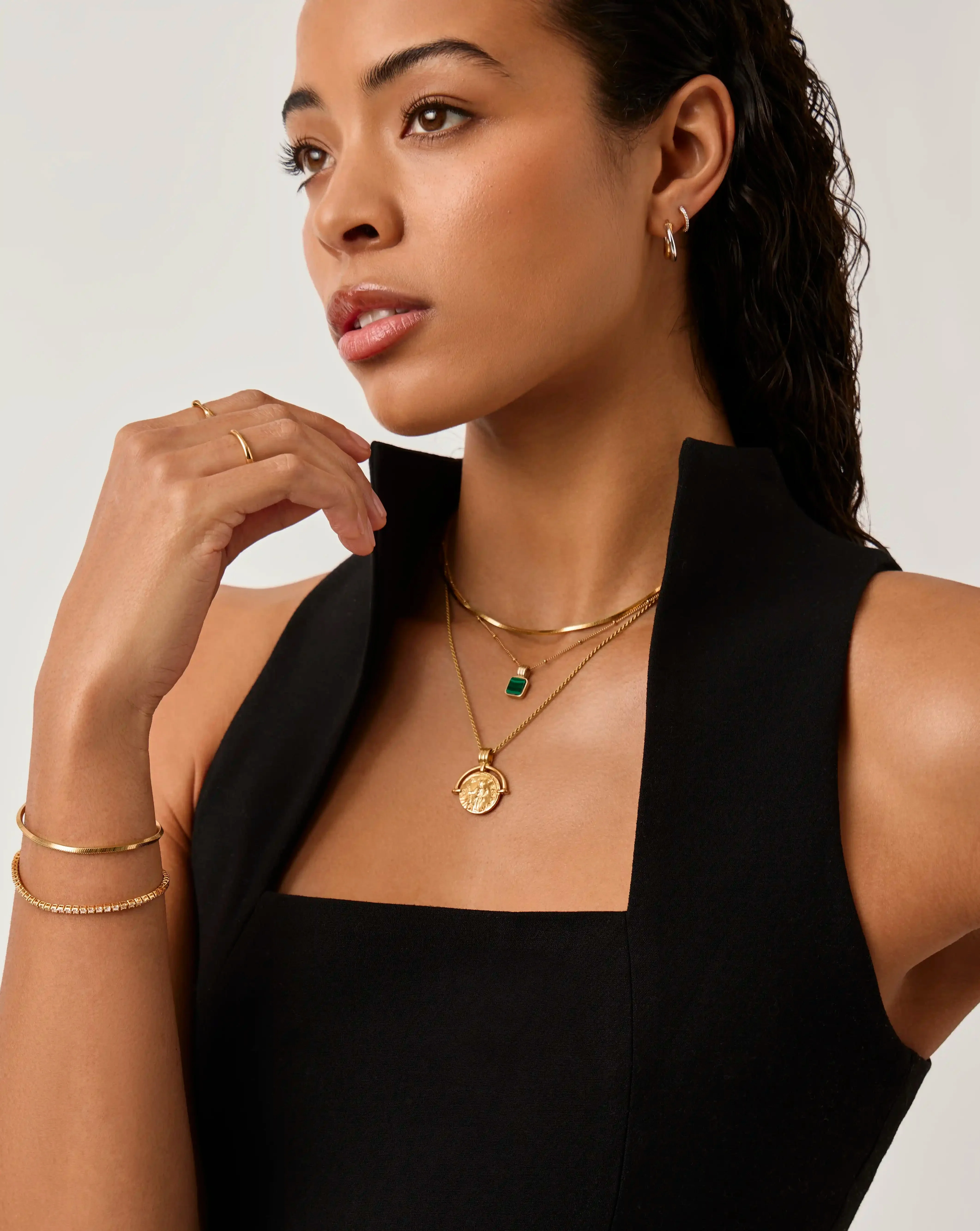 Lucy Williams Ultimate Coin Necklace Set | 18ct Gold Plated - Image 3