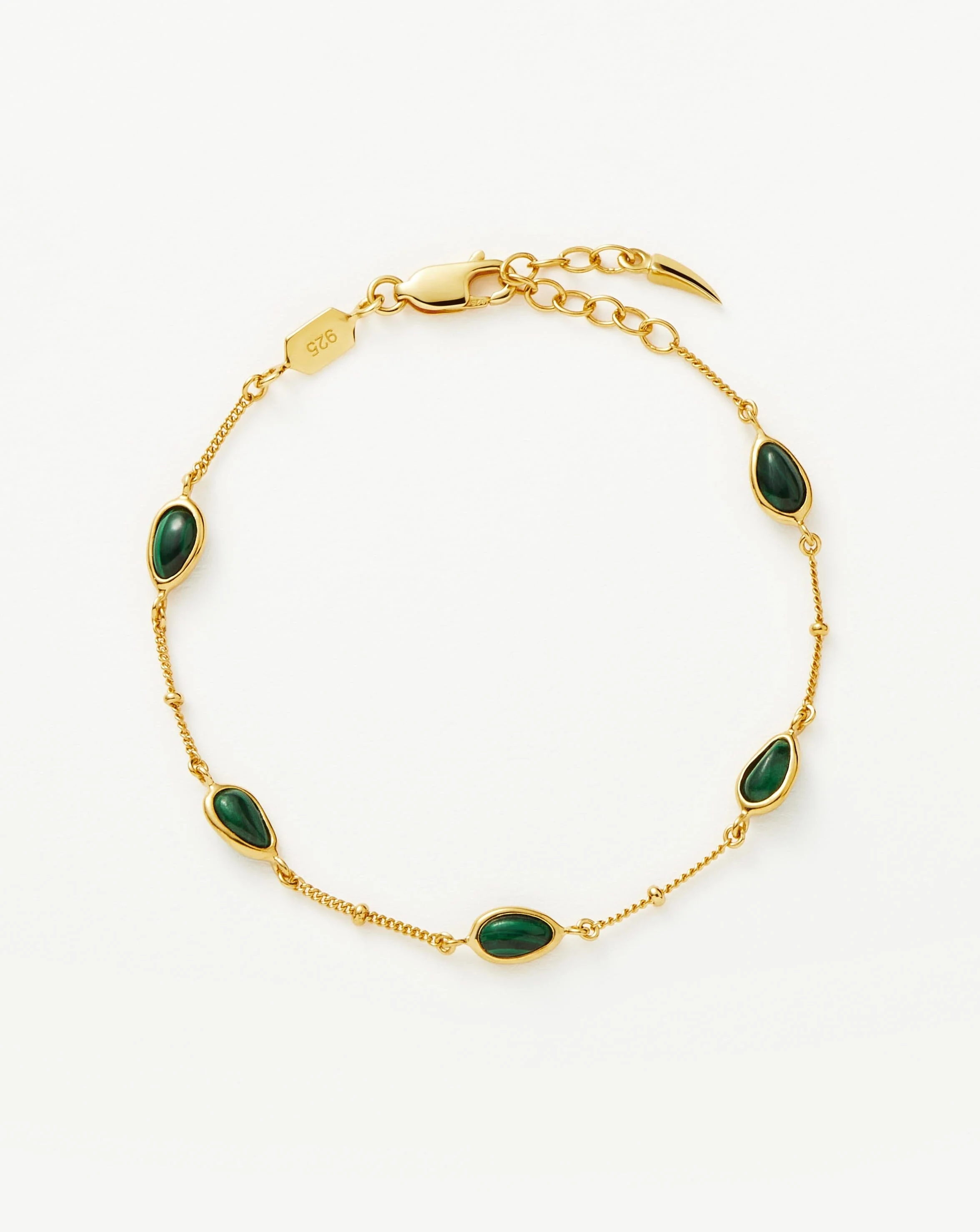 Magma Gemstone Charm Bracelet | 18ct Gold Vermeil on Recycled Sterling Silver - Image 5