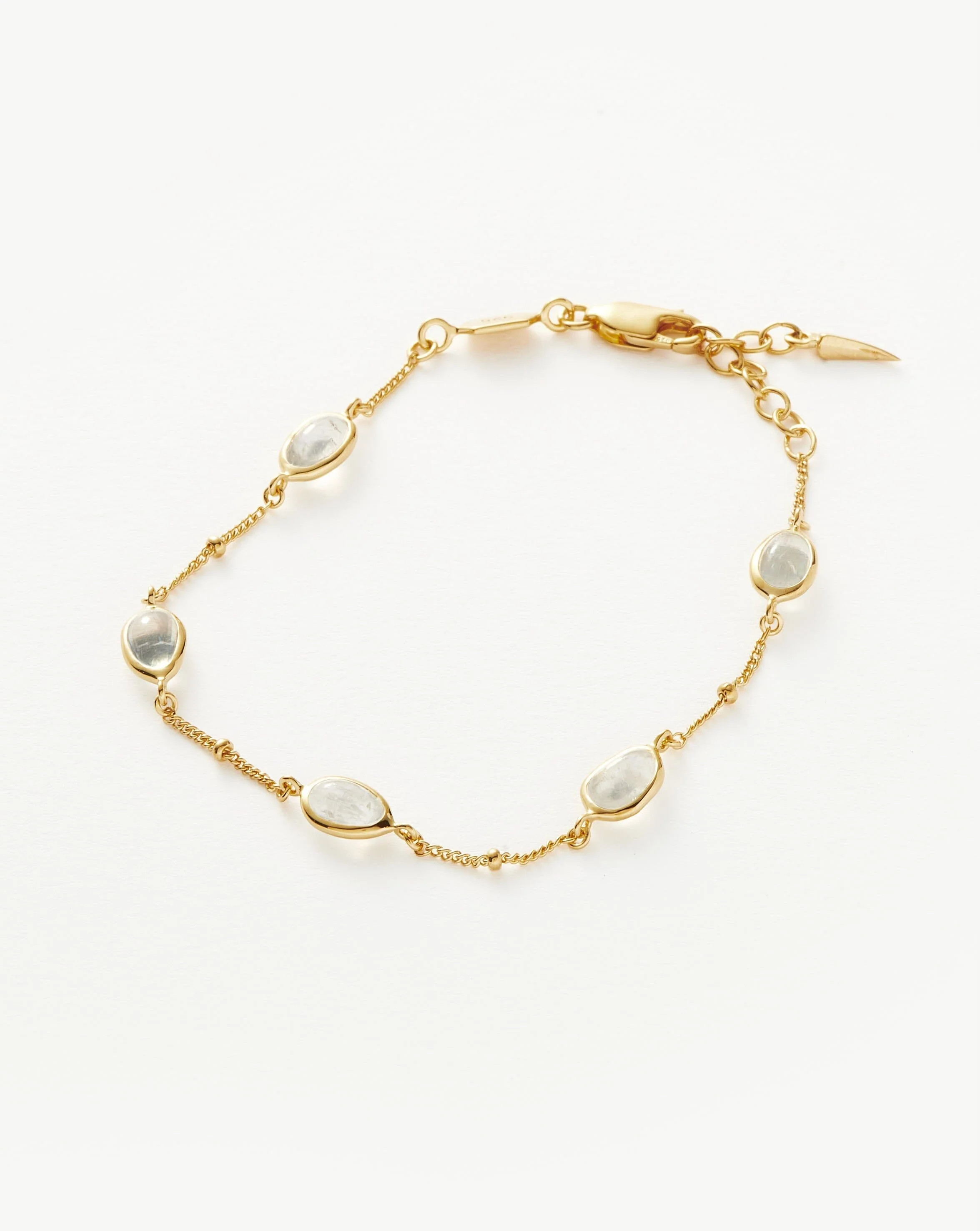 Magma Gemstone Charm Bracelet | 18ct Recycled Gold Vermeil on Recycled Sterling Silver - Image 4