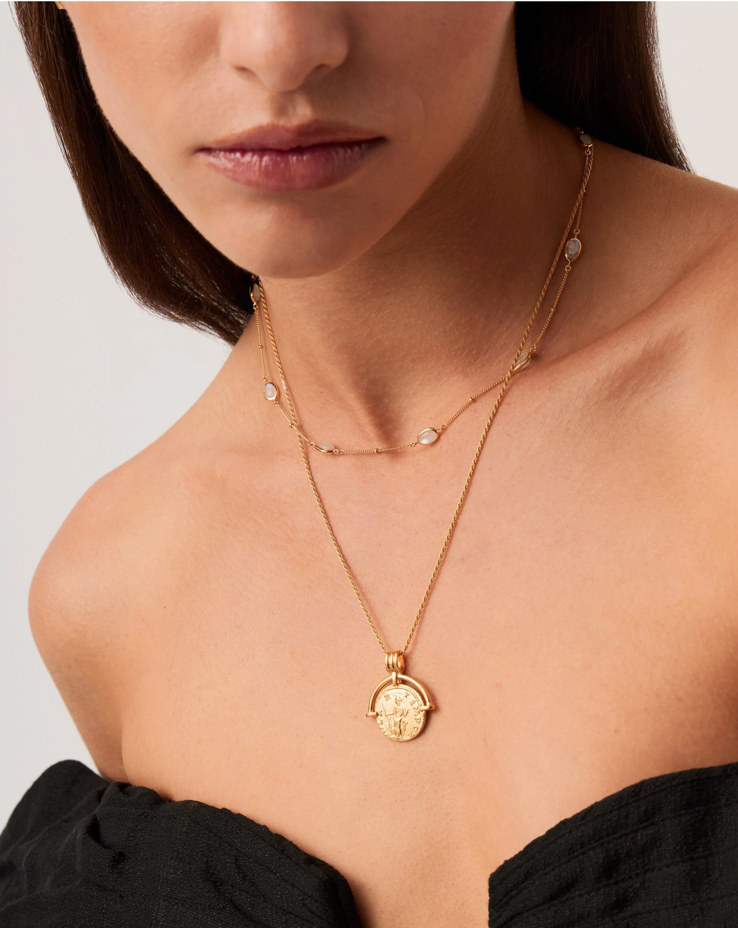 Magma Gemstone Charm Choker | 18ct Recycled Gold Vermeil on Recycled Sterling Silver - Image 3
