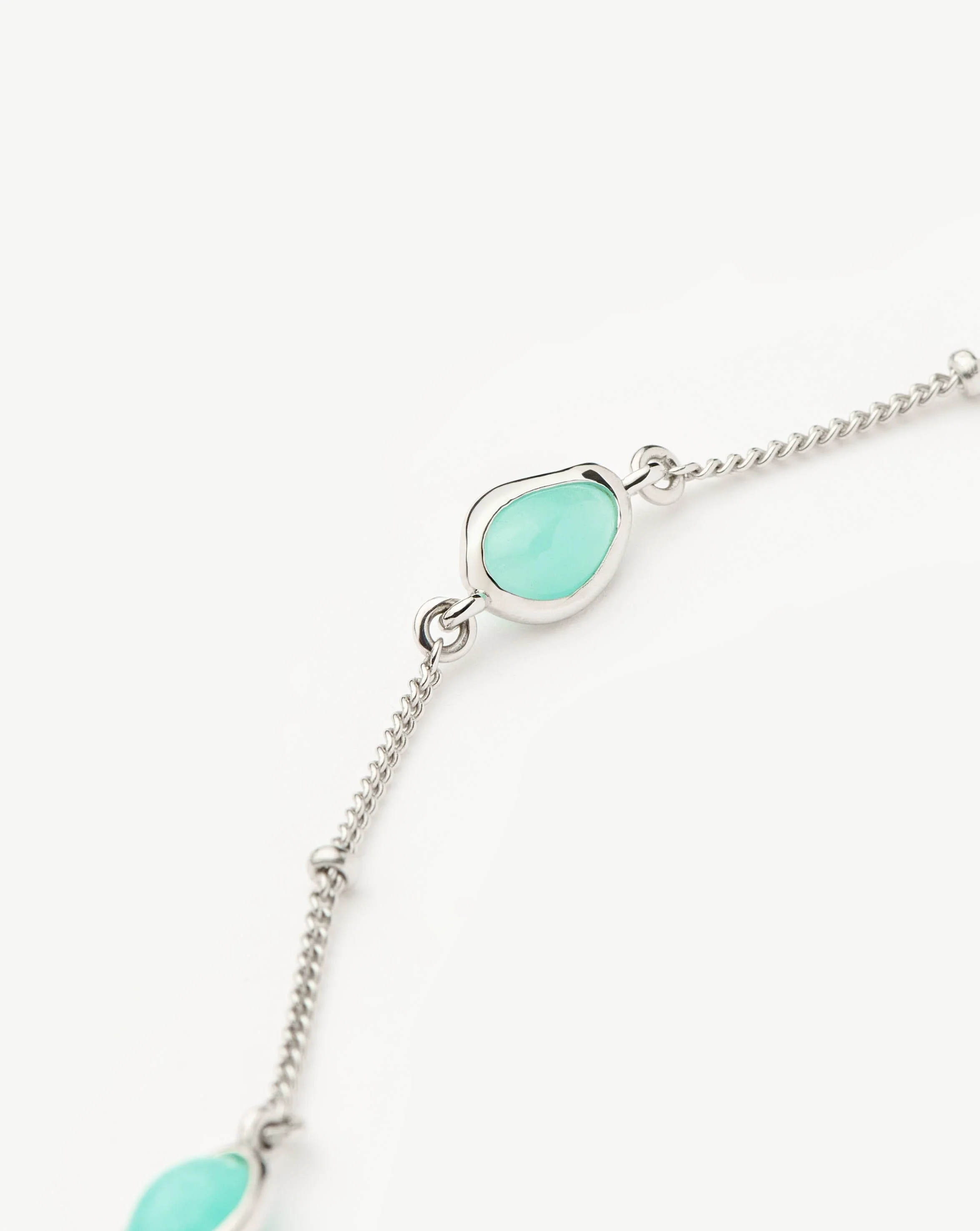 Magma Gemstone Charm Choker | Sterling Silver/Amazonite - Image 4