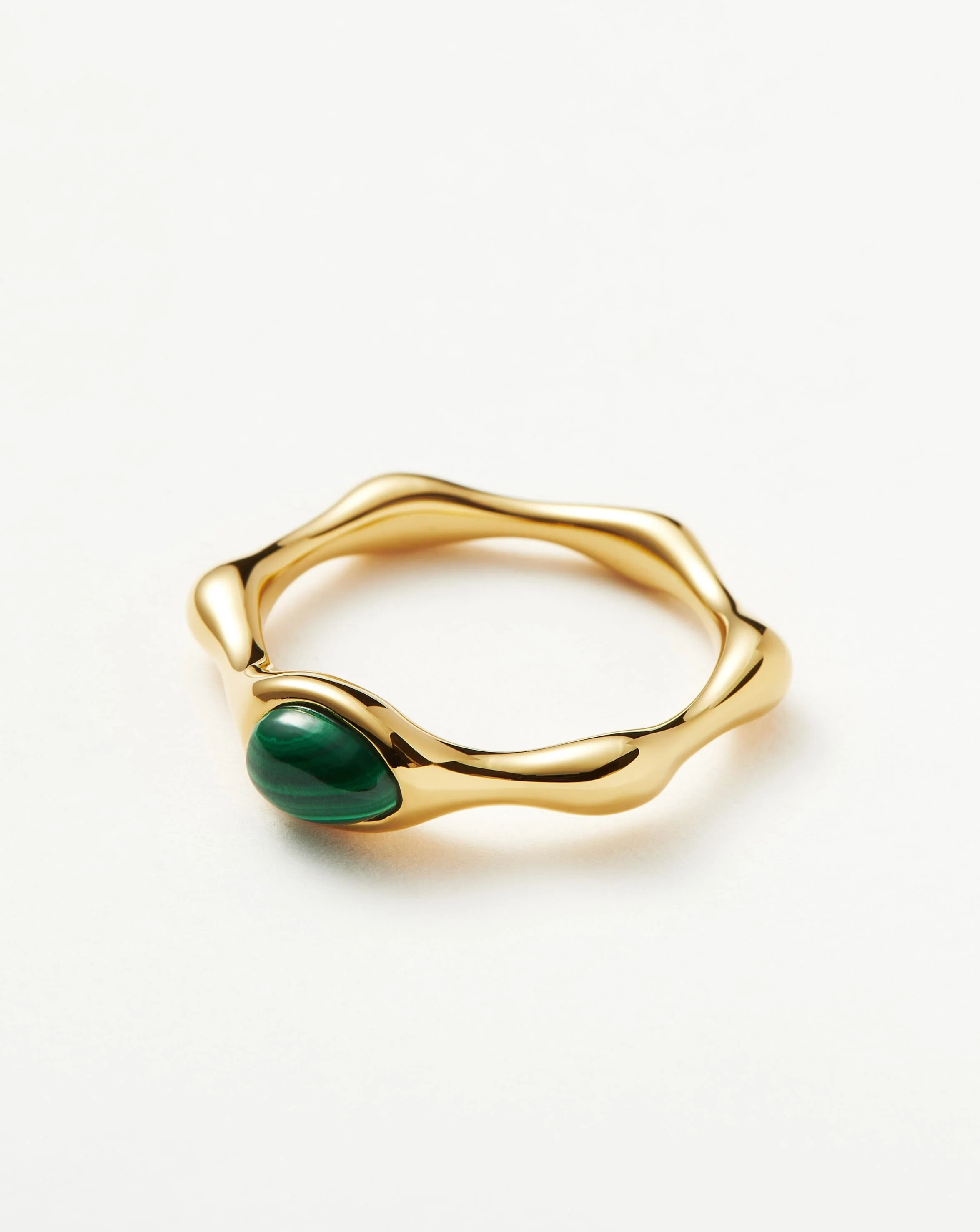 Magma Gemstone Stacking Ring | 18ct Recycled Gold Vermeil on Recycled Sterling Silver - Image 4