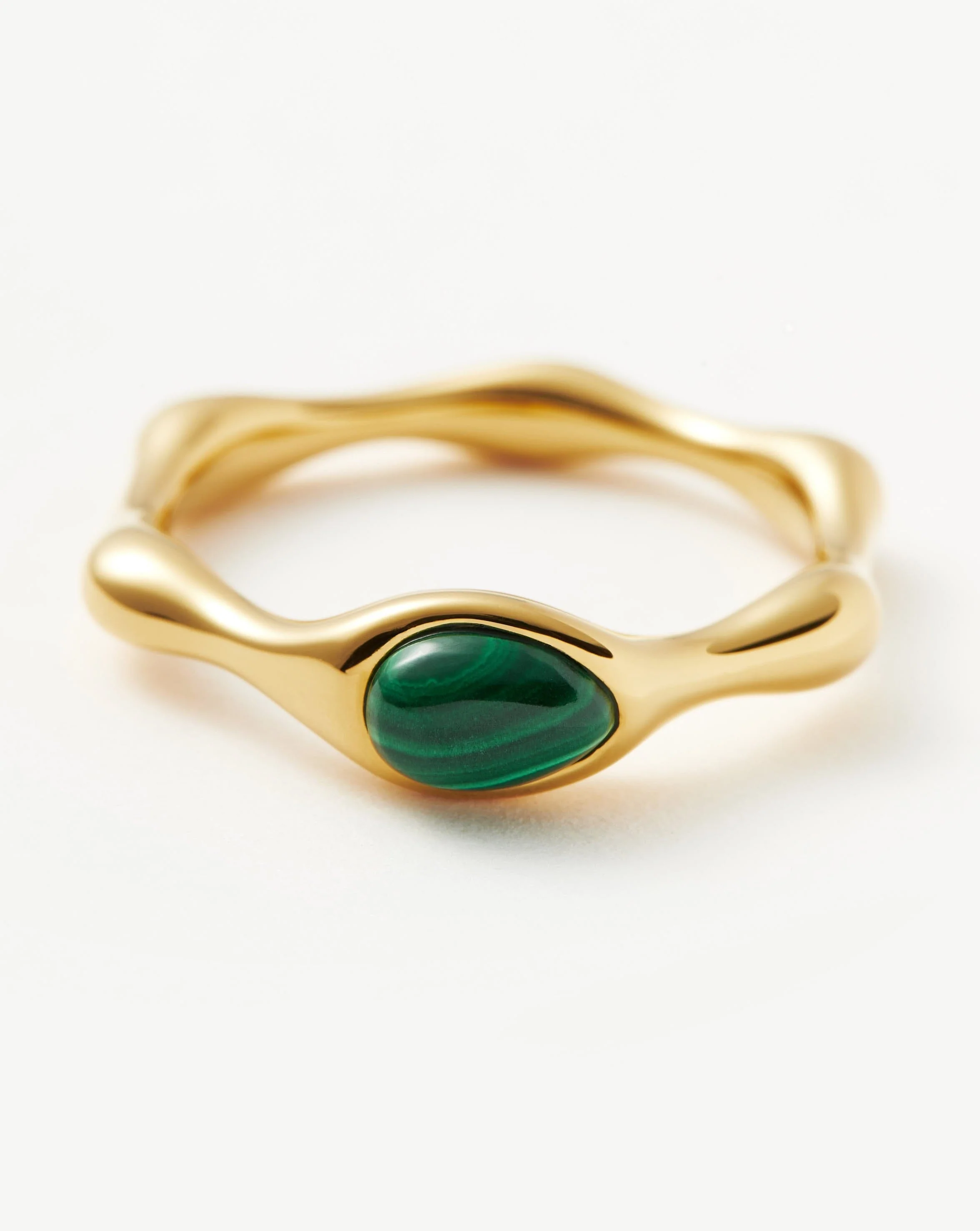Magma Gemstone Stacking Ring | 18ct Recycled Gold Vermeil on Recycled Sterling Silver - Image 5