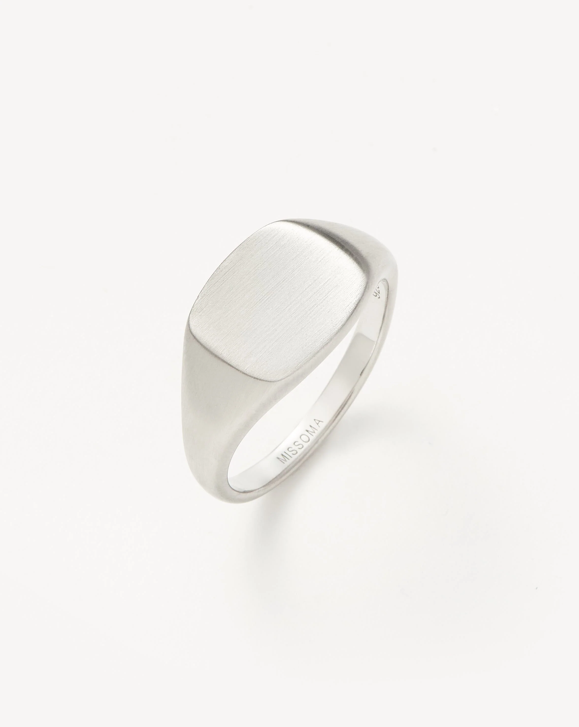 Mens Engravable Signet Ring | Sterling Silver