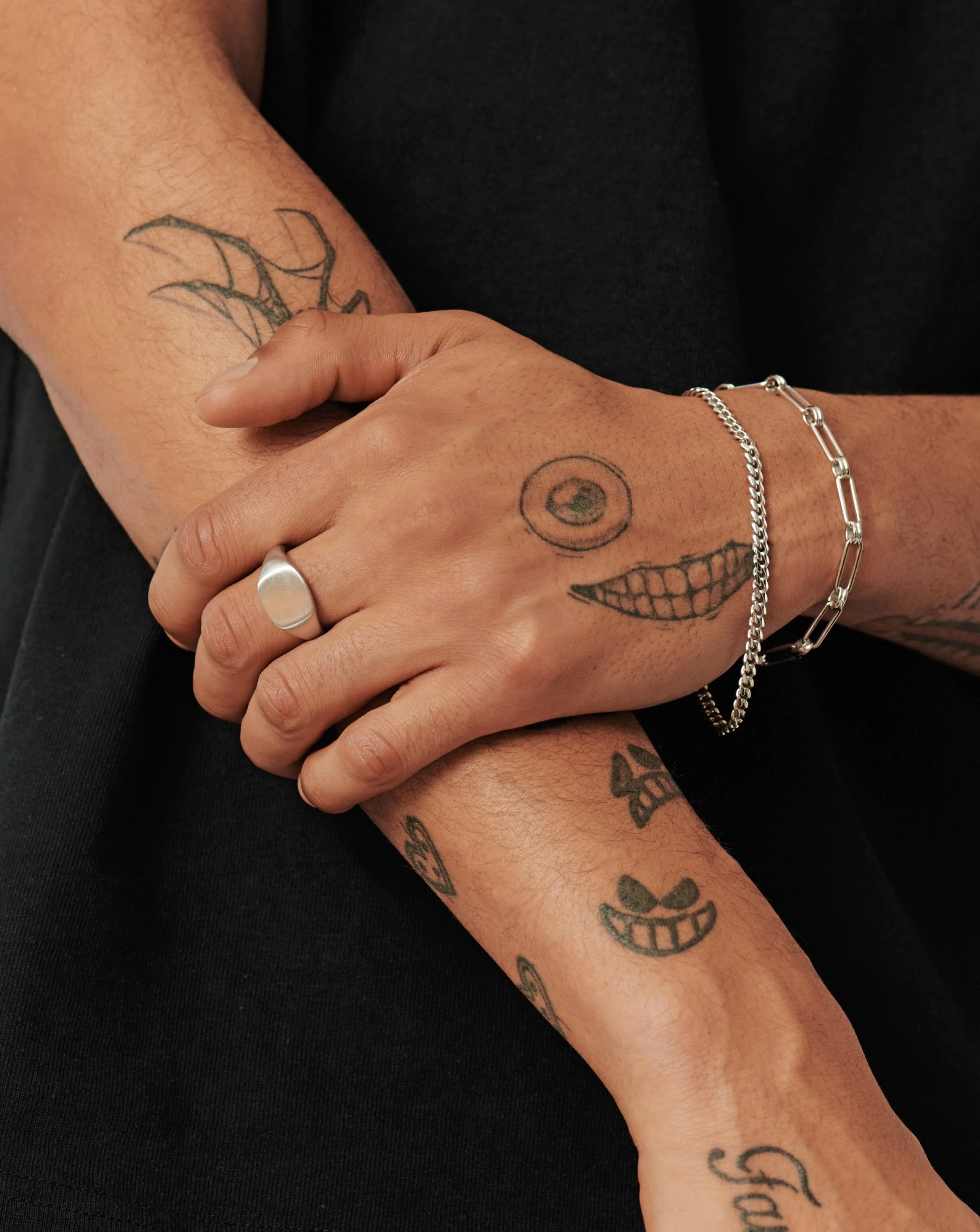 Mens Engravable Signet Ring | Sterling Silver - Image 2