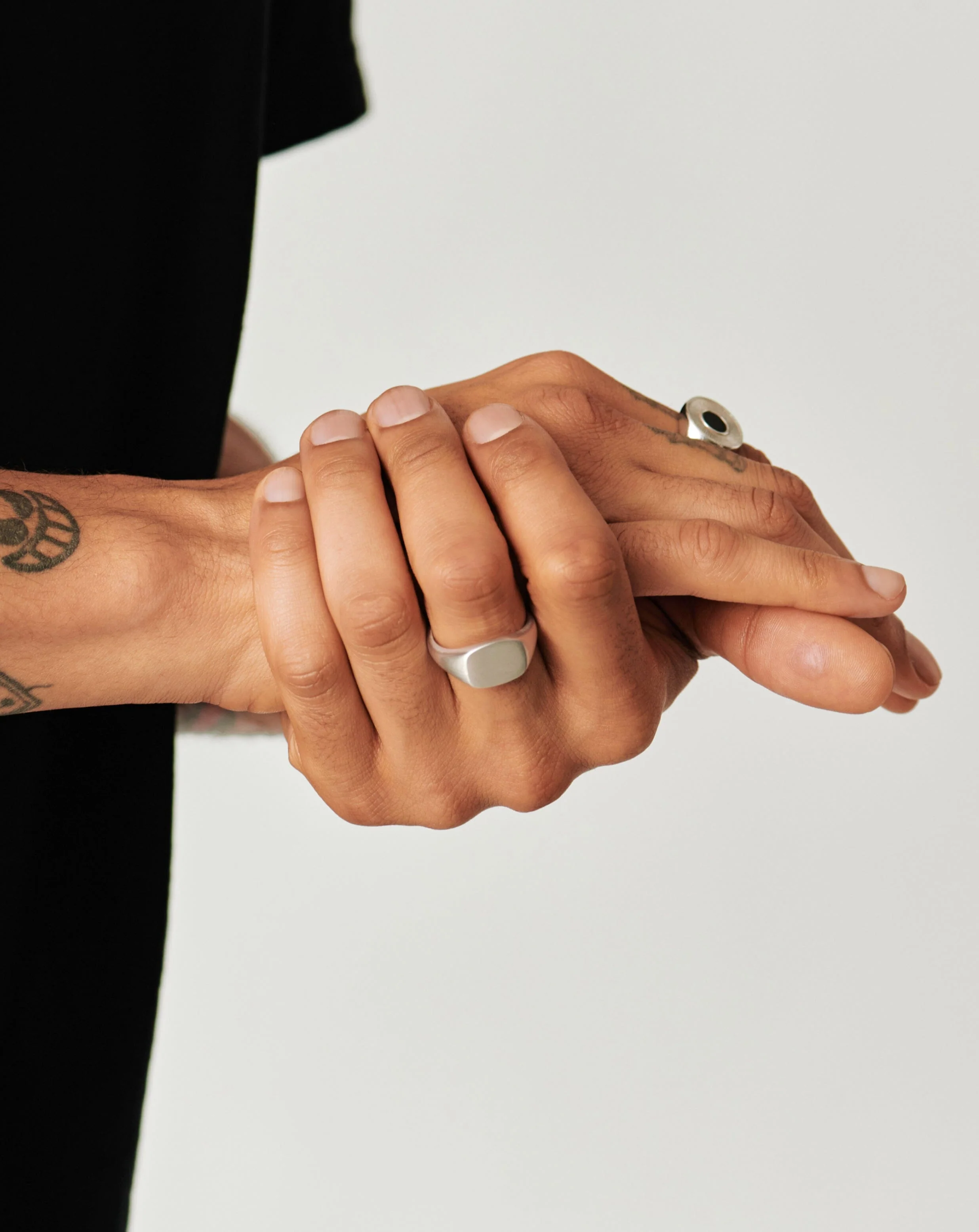 Mens Engravable Signet Ring | Sterling Silver - Image 3