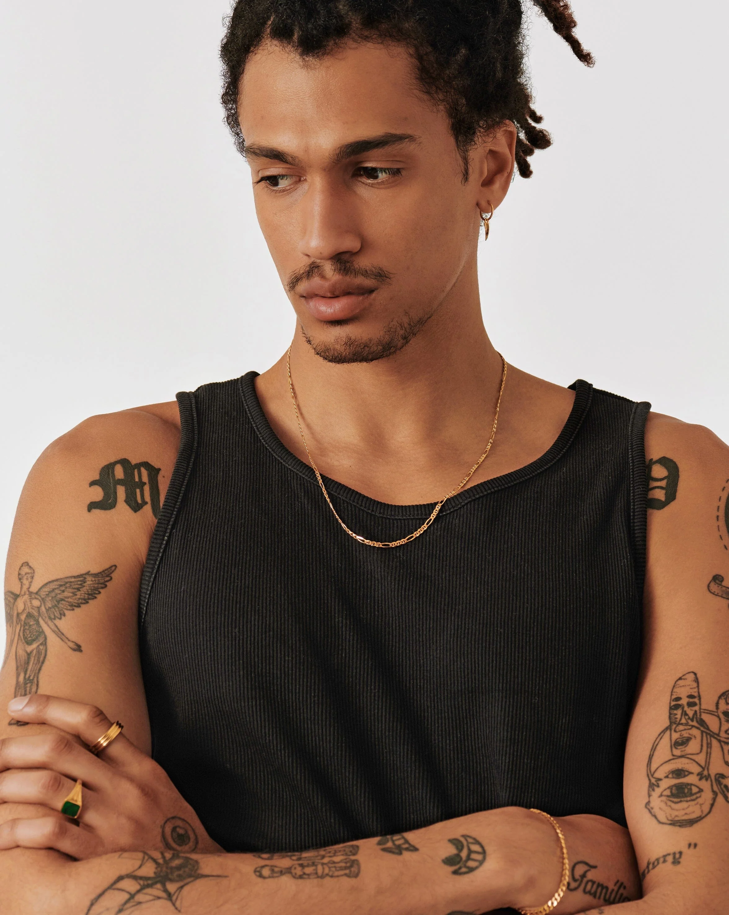 Mens Filia Curb Chain Necklace - Image 6