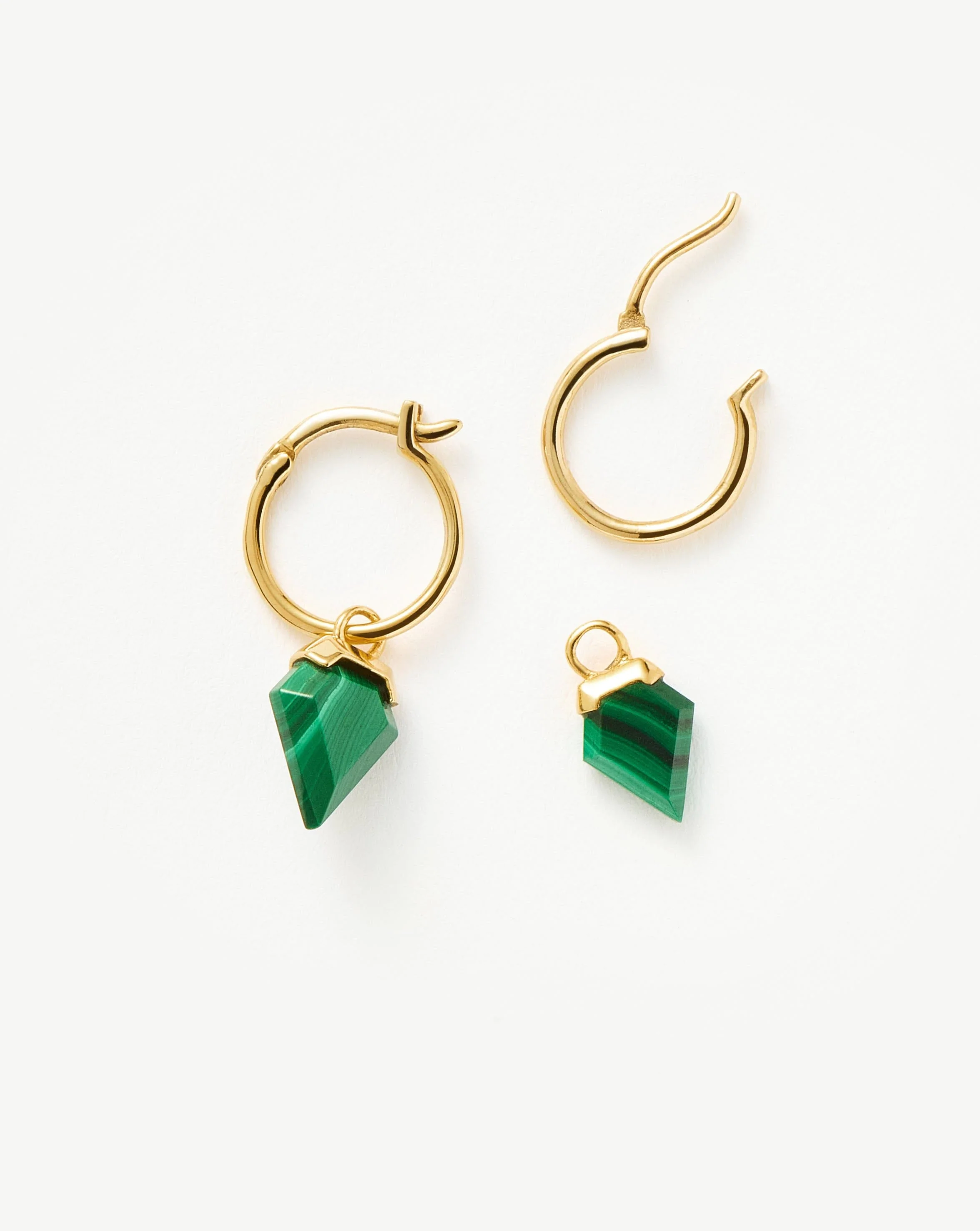 Mini Shield Hoop Earrings - Image 4