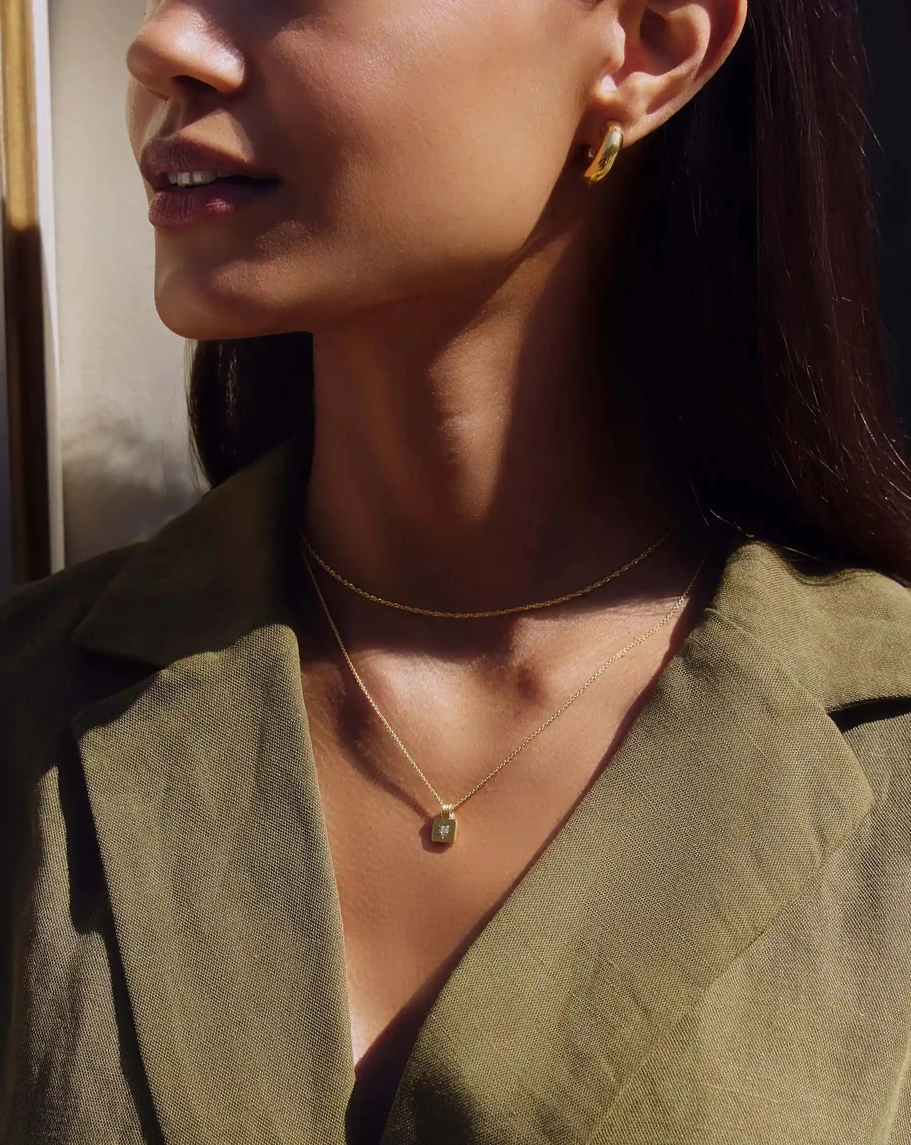 Mini Star Ridge Pendant Necklace | 18ct Gold Vermeil - Image 2