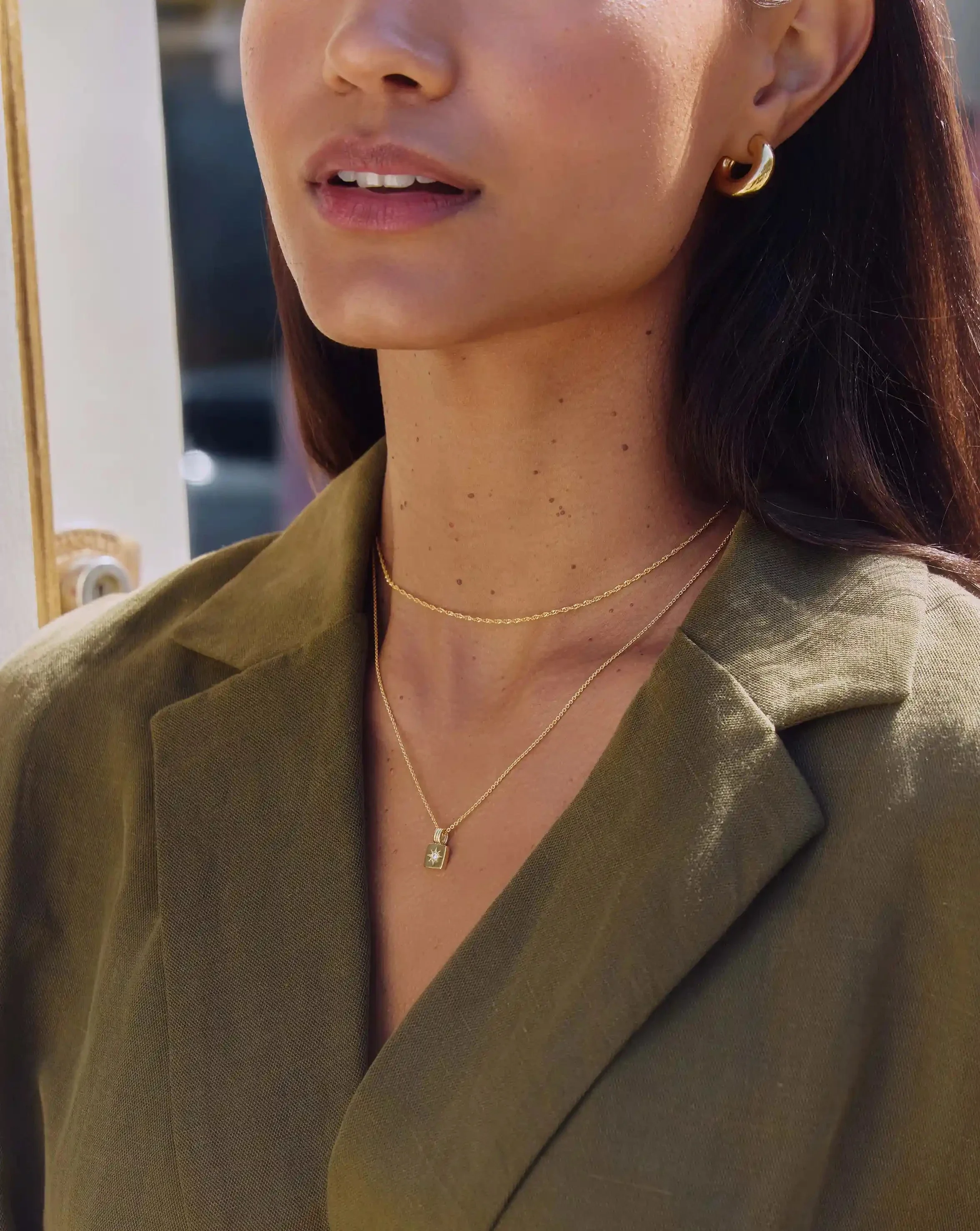 Mini Star Ridge Pendant Necklace | 18ct Gold Vermeil - Image 3