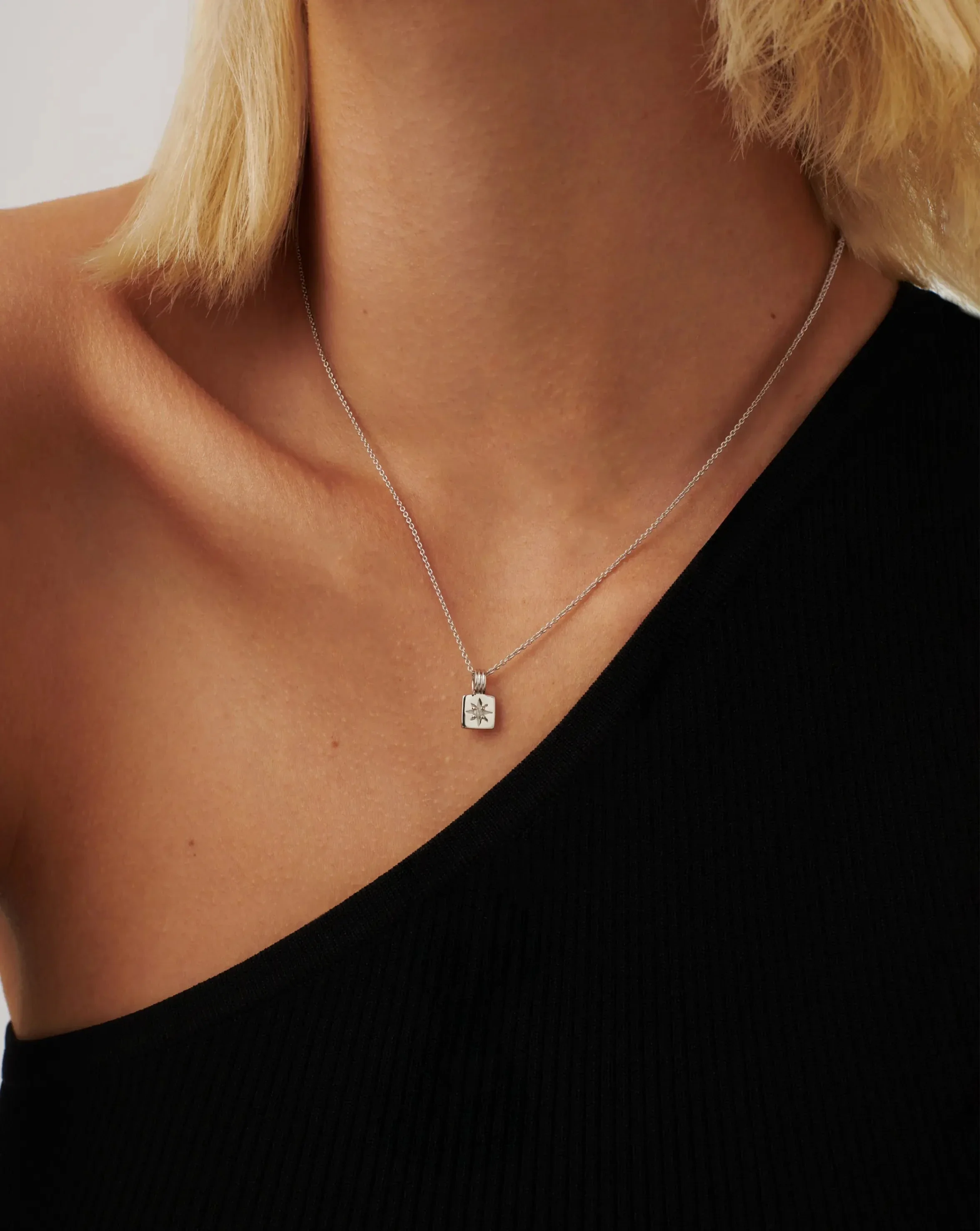 Mini Star Ridge Pendant Necklace | Sterling Silver - Image 3