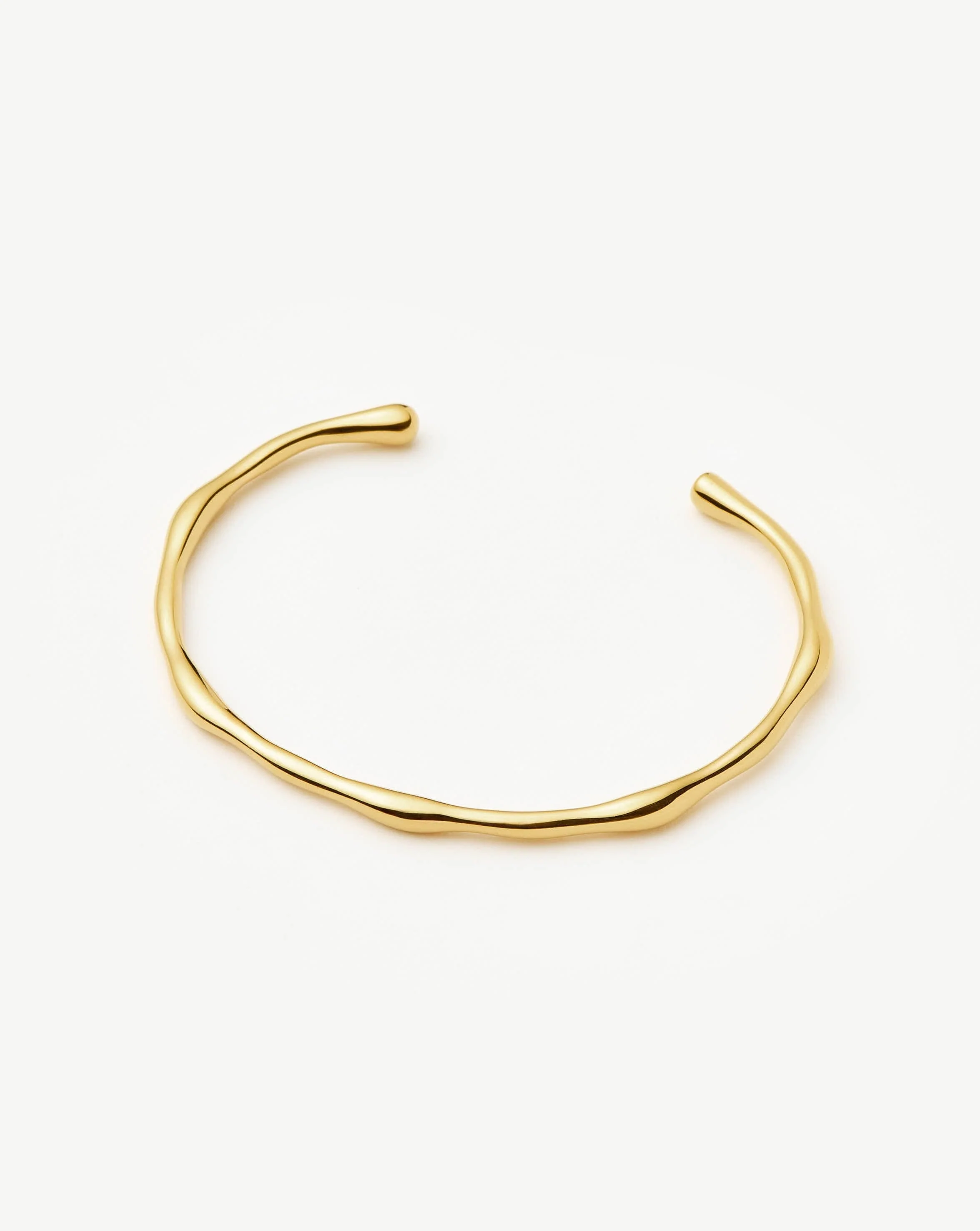 Molten Cuff Bracelet | 18ct Gold Plated - Image 3