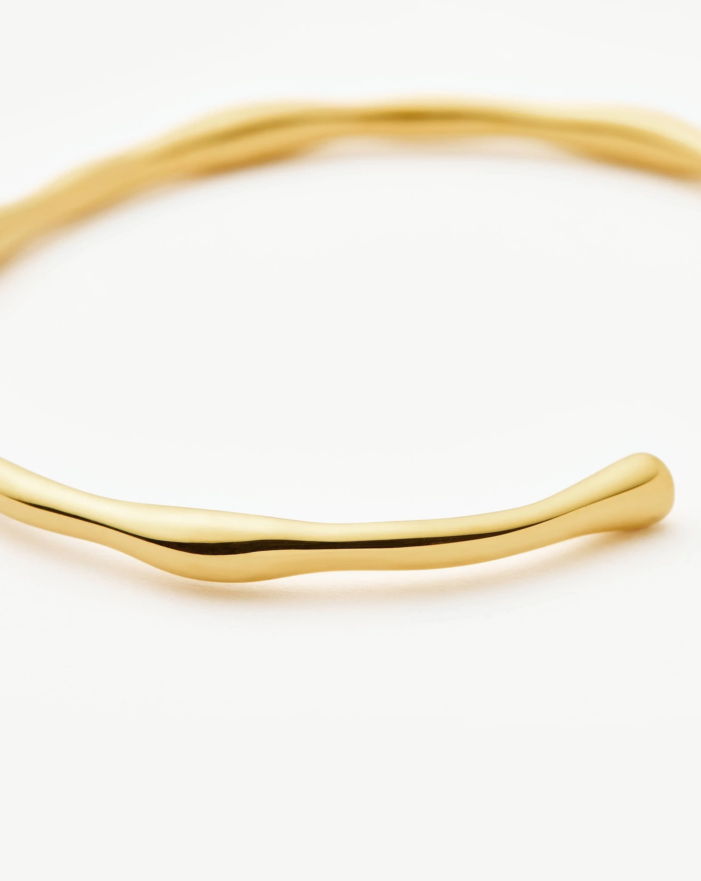 Molten Cuff Bracelet | 18ct Gold Plated - Image 4