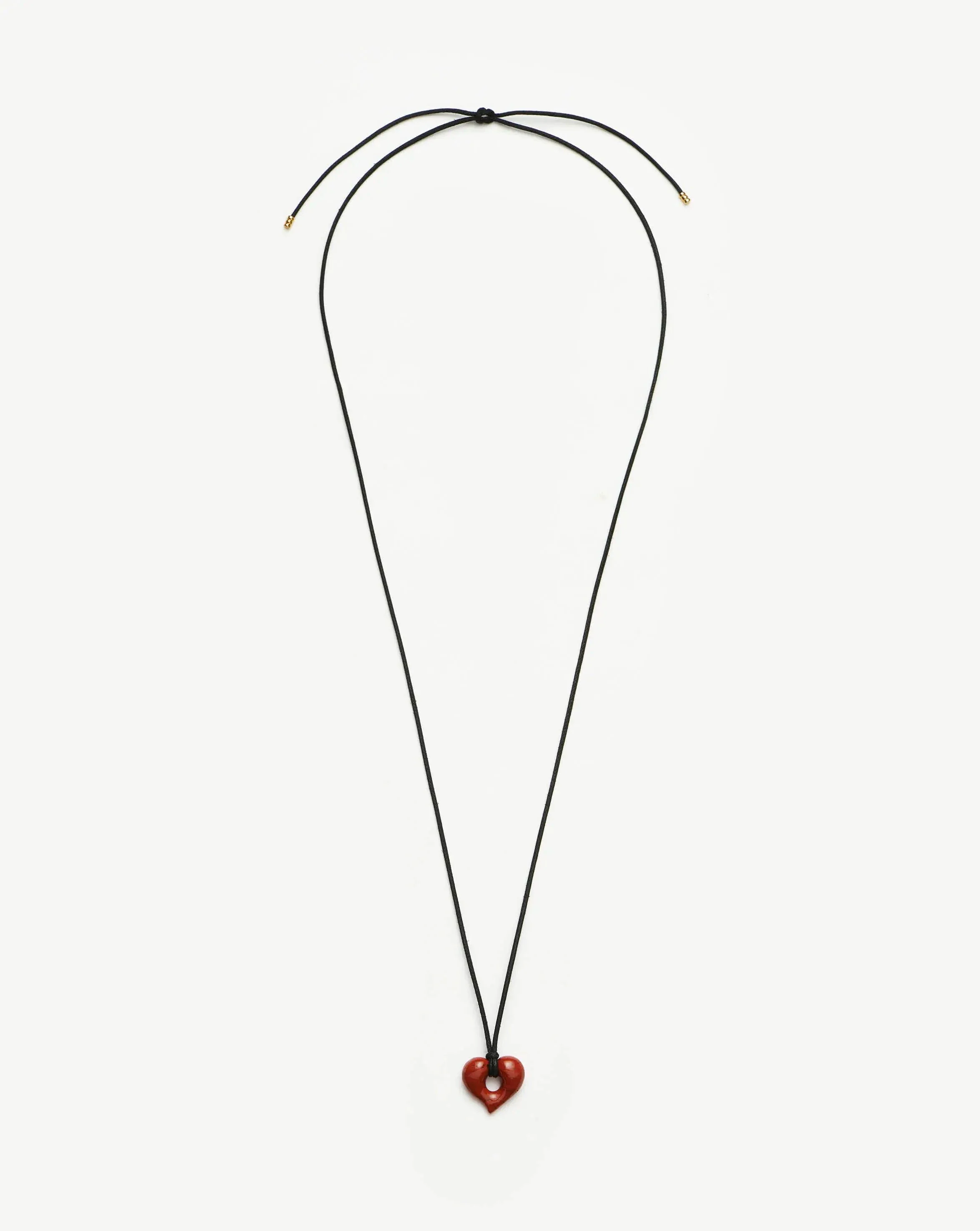 Molten Heart Jasper Pendant Cord Necklace - Image 5
