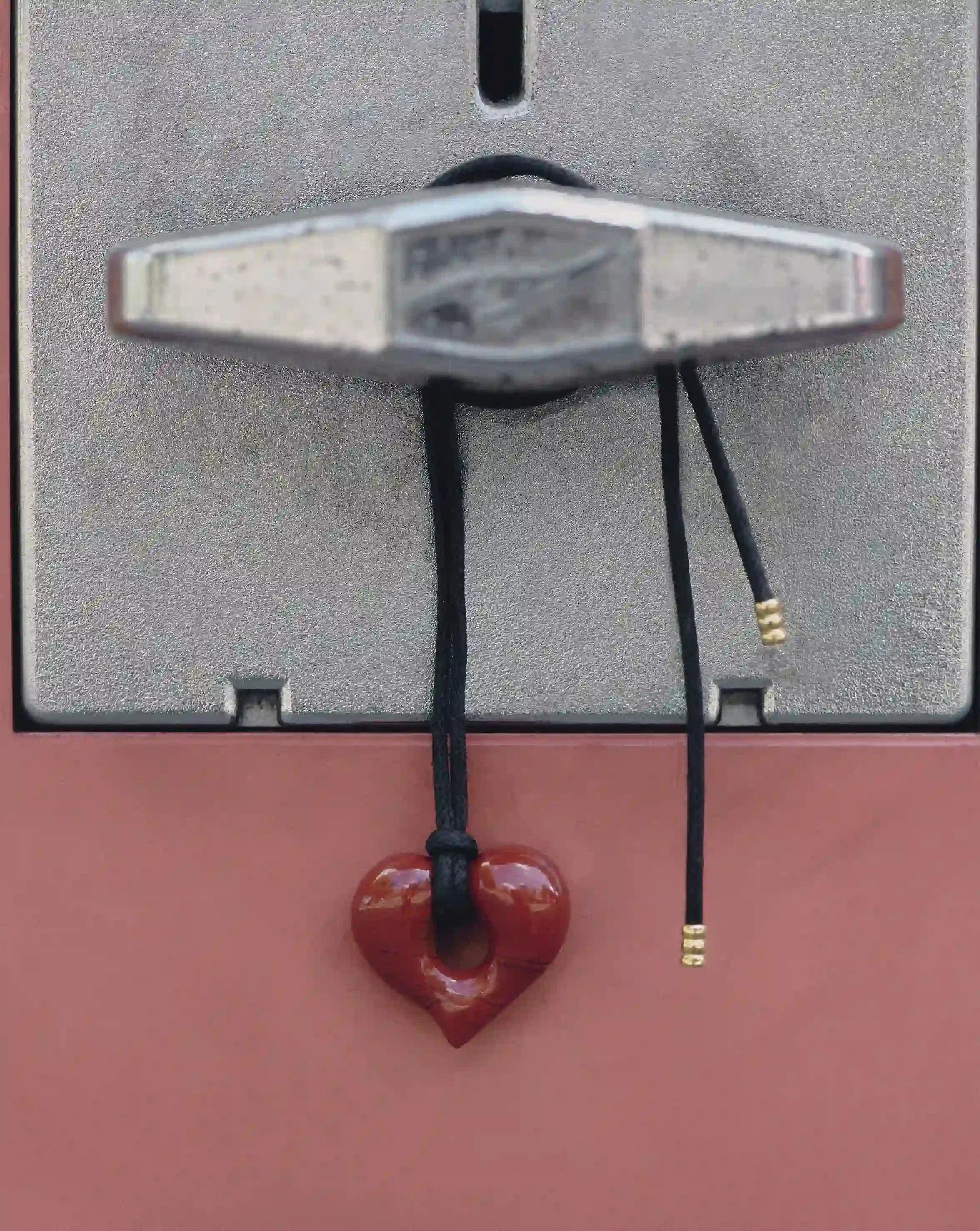 Molten Heart Jasper Pendant Cord Necklace - Image 6