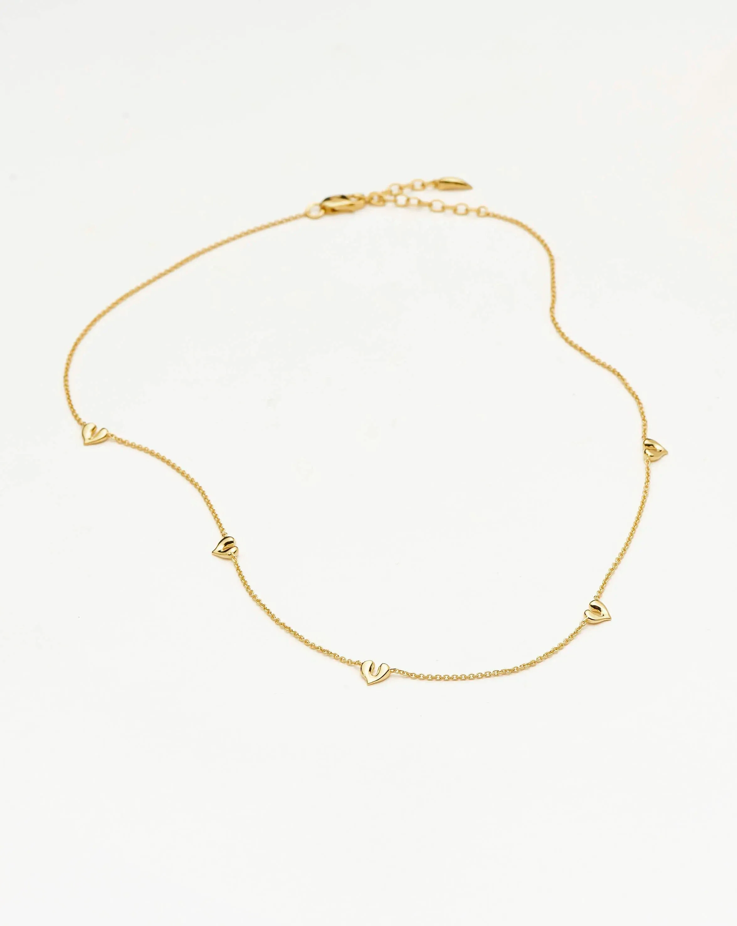 Molten Heart Mini Charm Choker | 18ct Gold Vermeil - Image 4