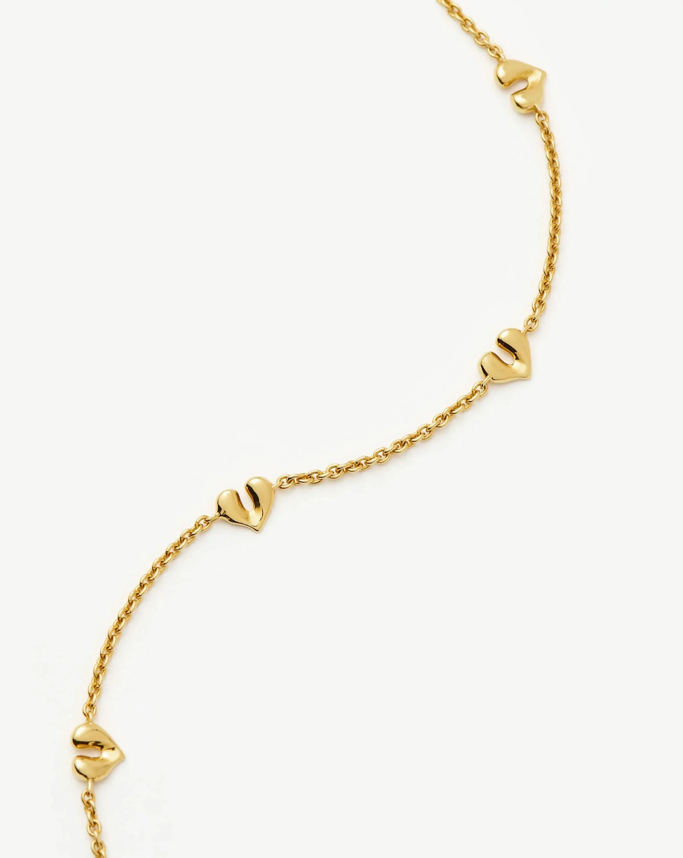 Molten Heart Mini Charm Choker | 18ct Gold Vermeil - Image 5
