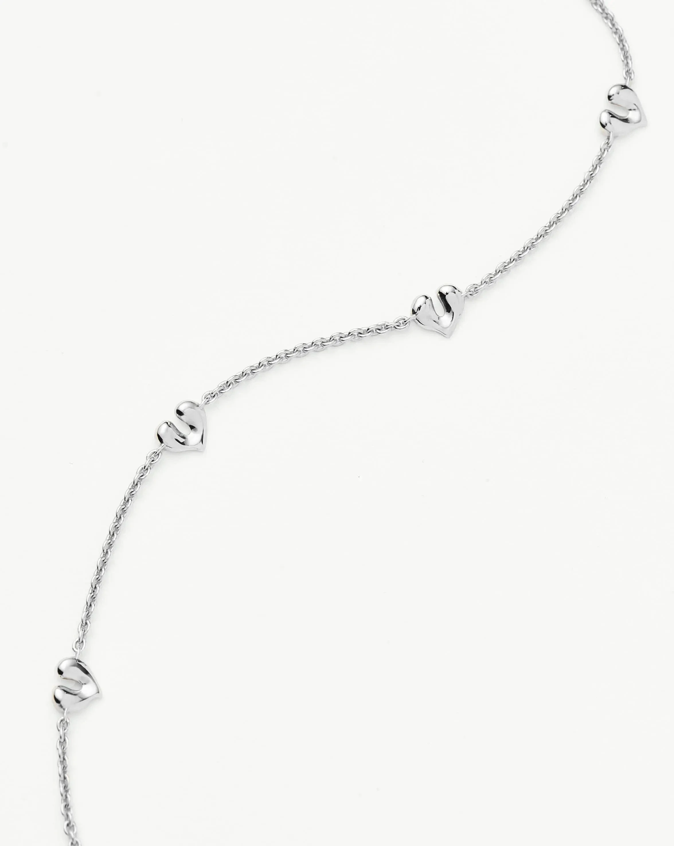 Molten Heart Mini Charm Choker | Sterling Silver - Image 4