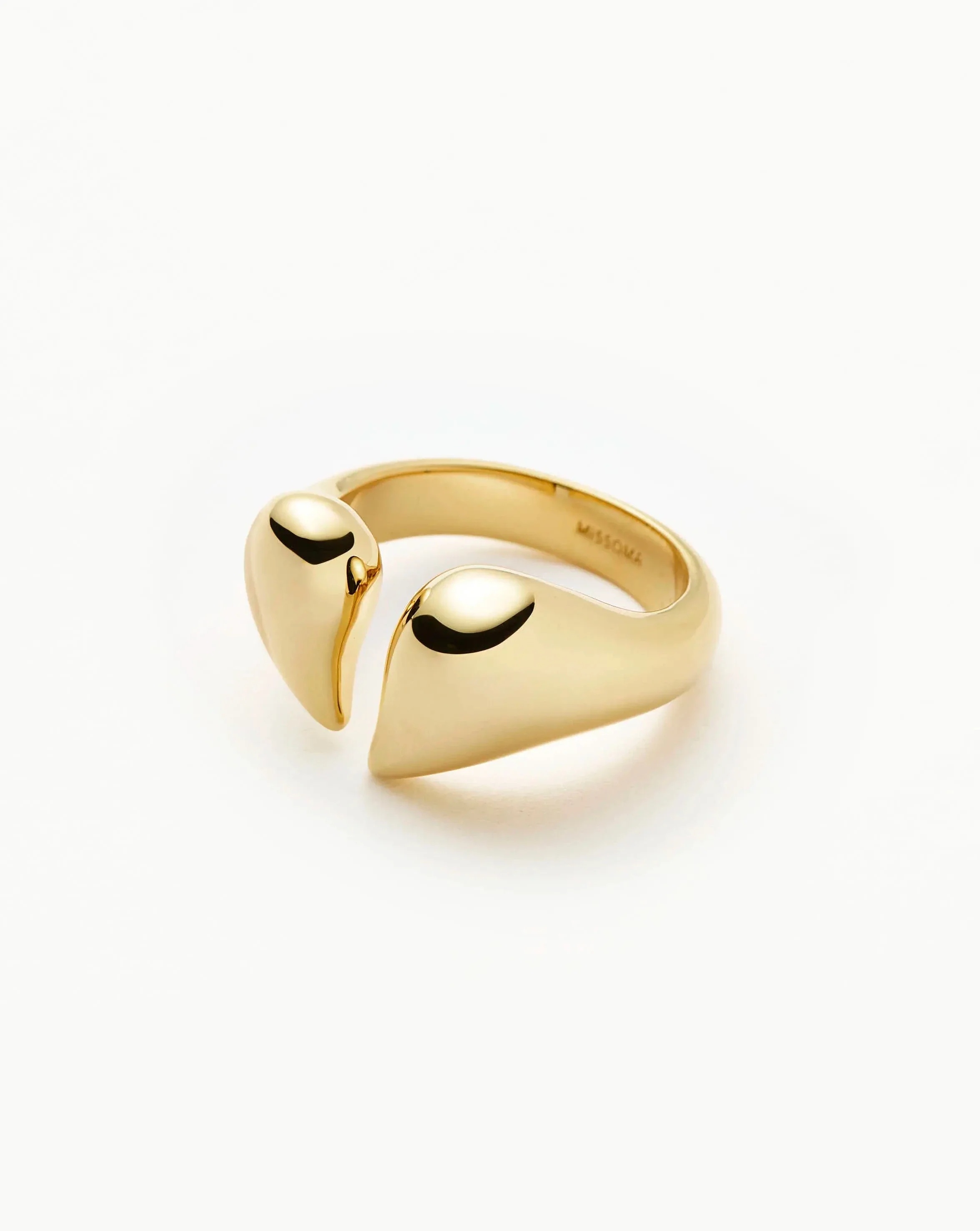 Molten Heart Statement Ring | 18ct Gold Plated - Image 4