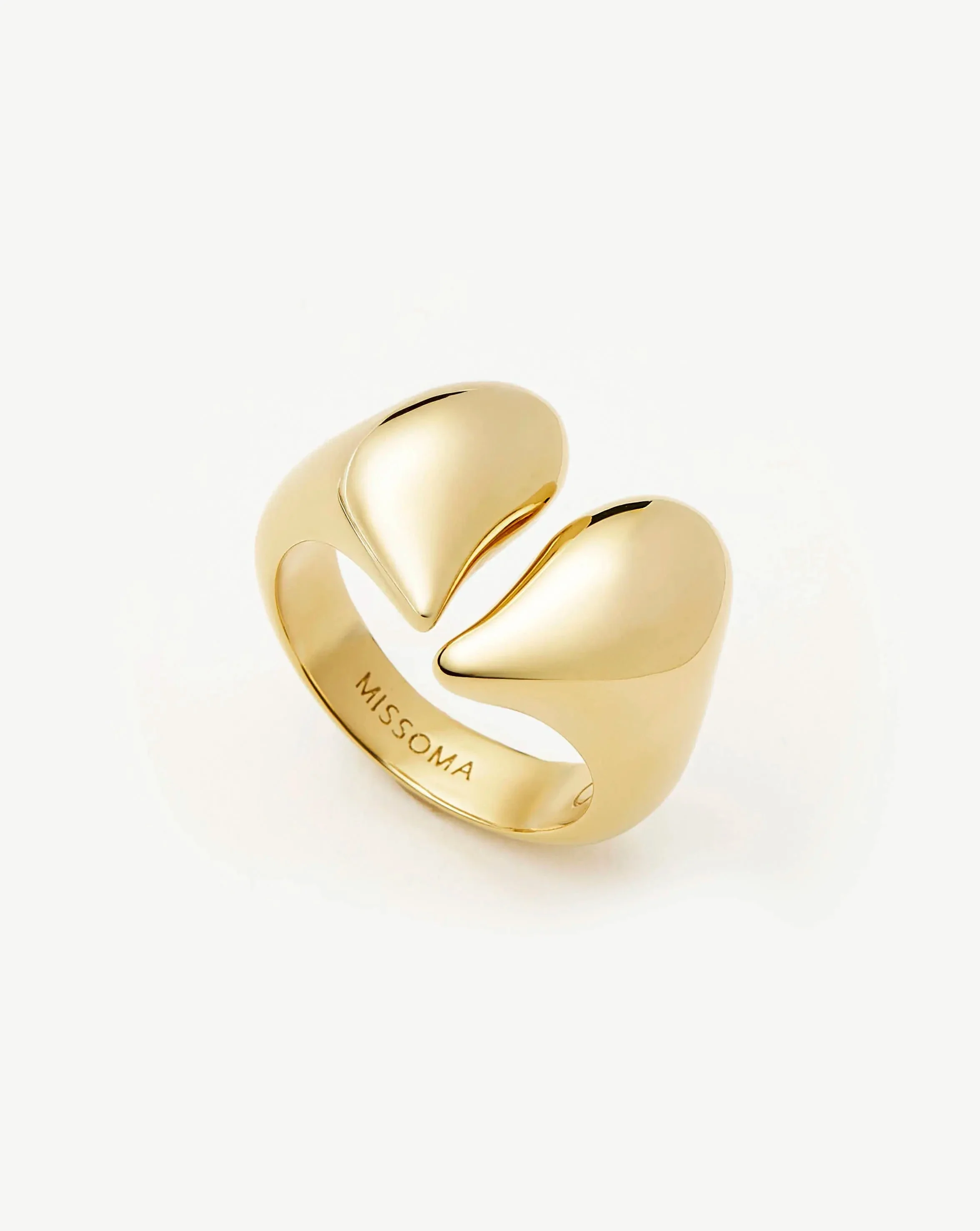 Molten Heart Statement Ring | 18ct Gold Plated - Image 5
