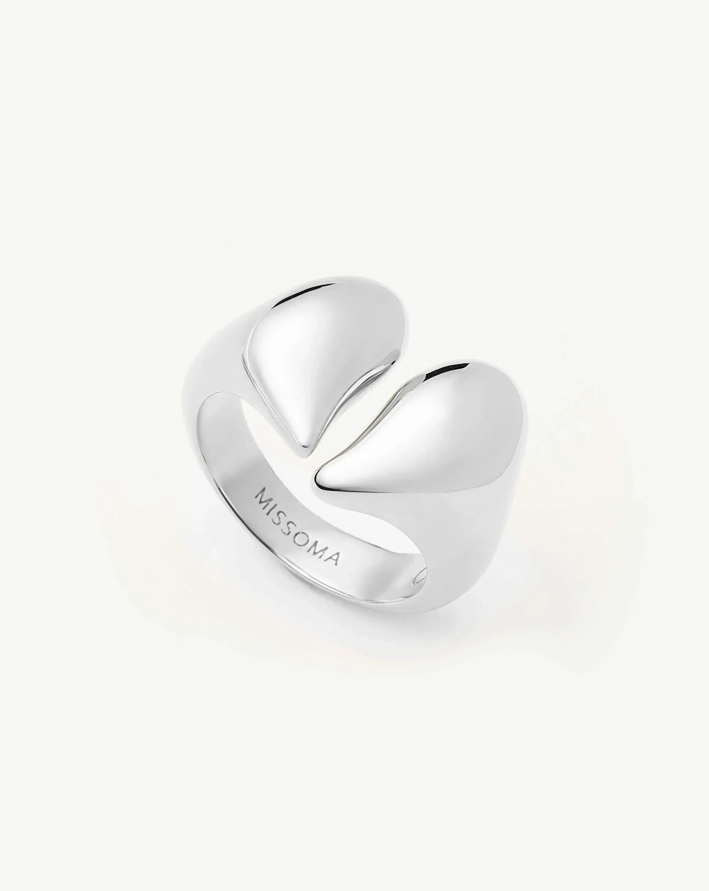 Molten Heart Statement Ring | Silver Plated - Image 4
