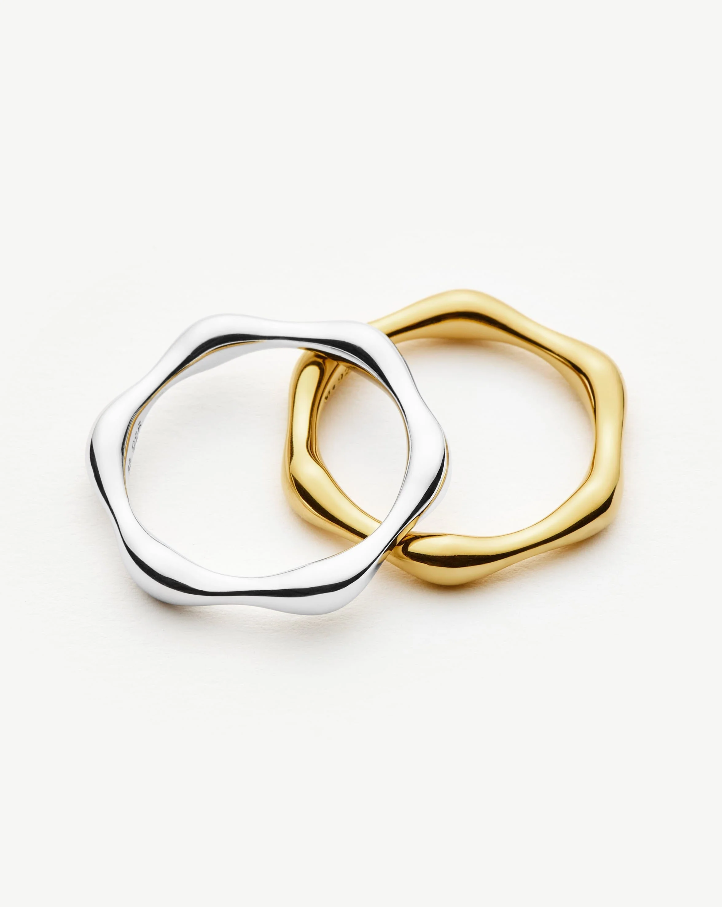 Molten Stacking Ring | 18ct Gold Vermeil - Image 4