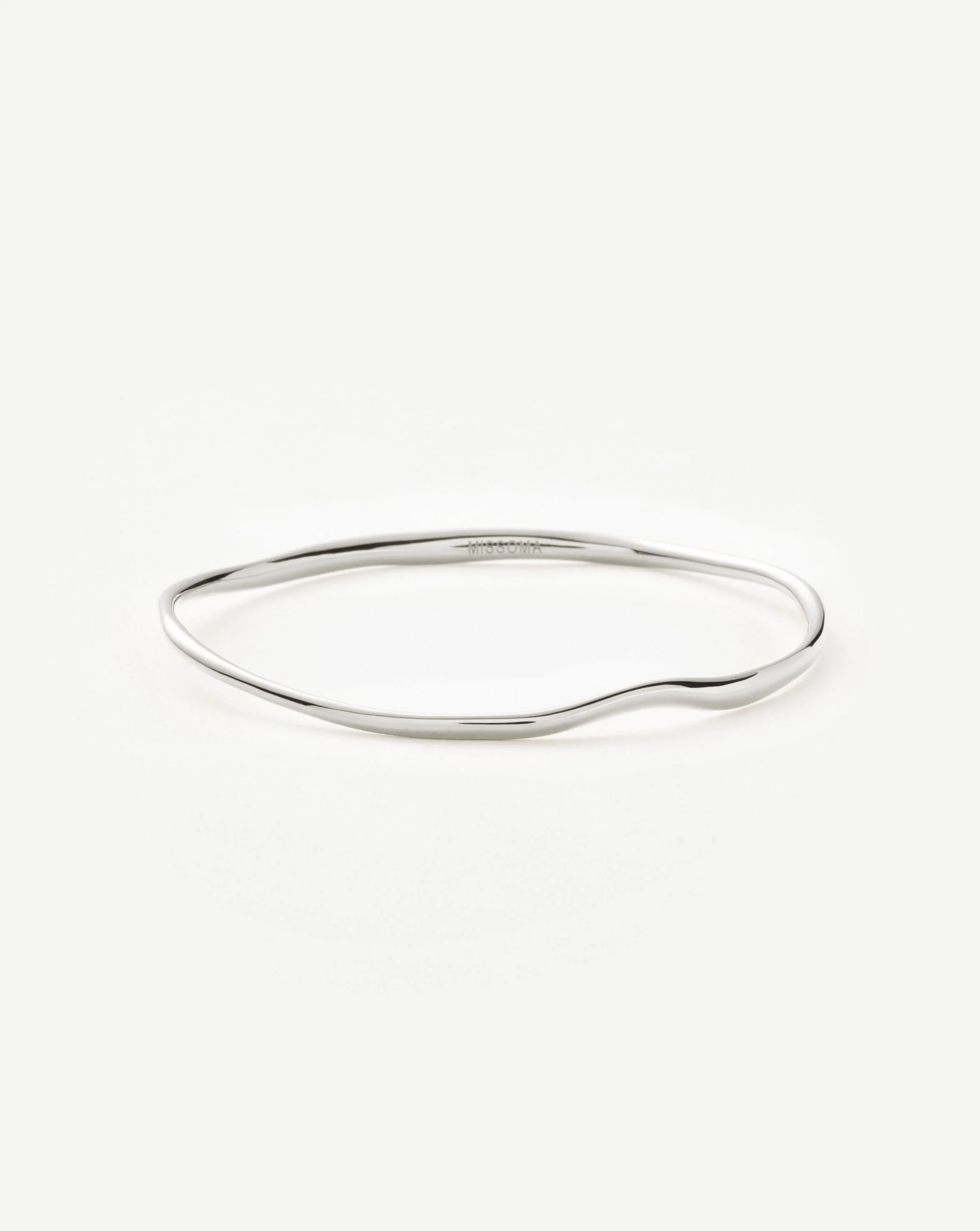Molten Ripple Bangle | Sterling Silver