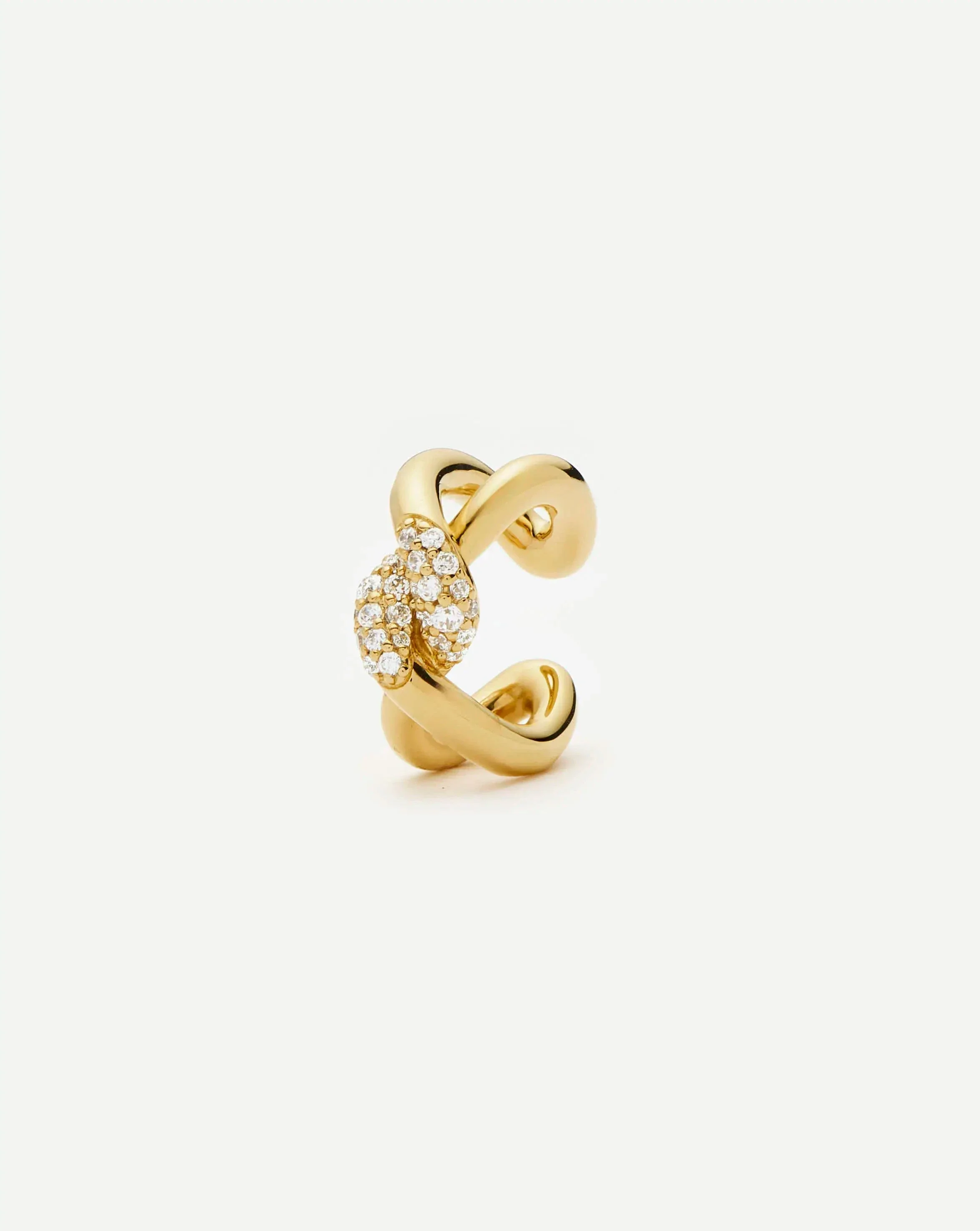 Molten Snow Ear Cuff | 18ct Gold Plated/Cubic Zirconia