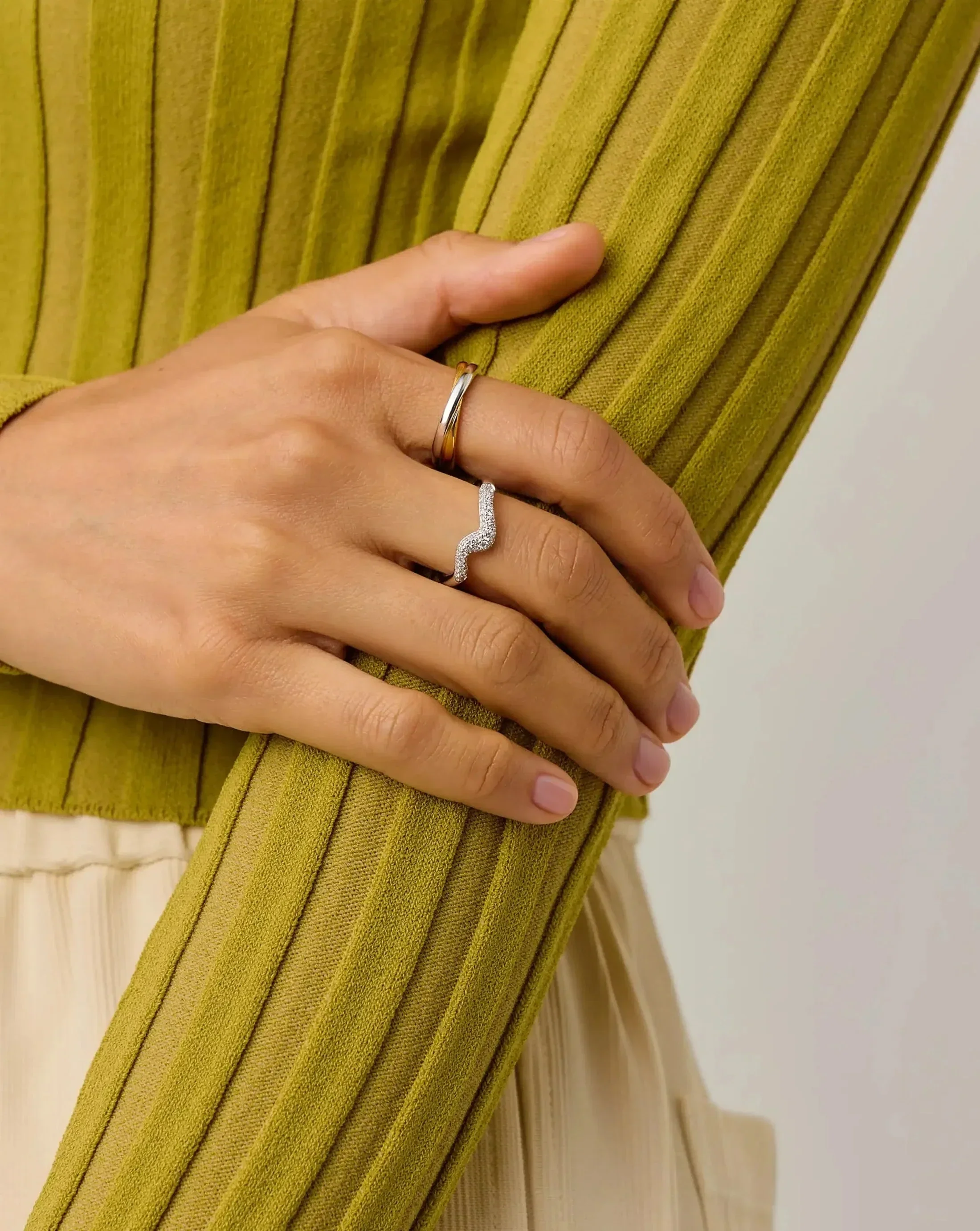 Molten Stacking Ring Set | Sterling Silver - Image 6
