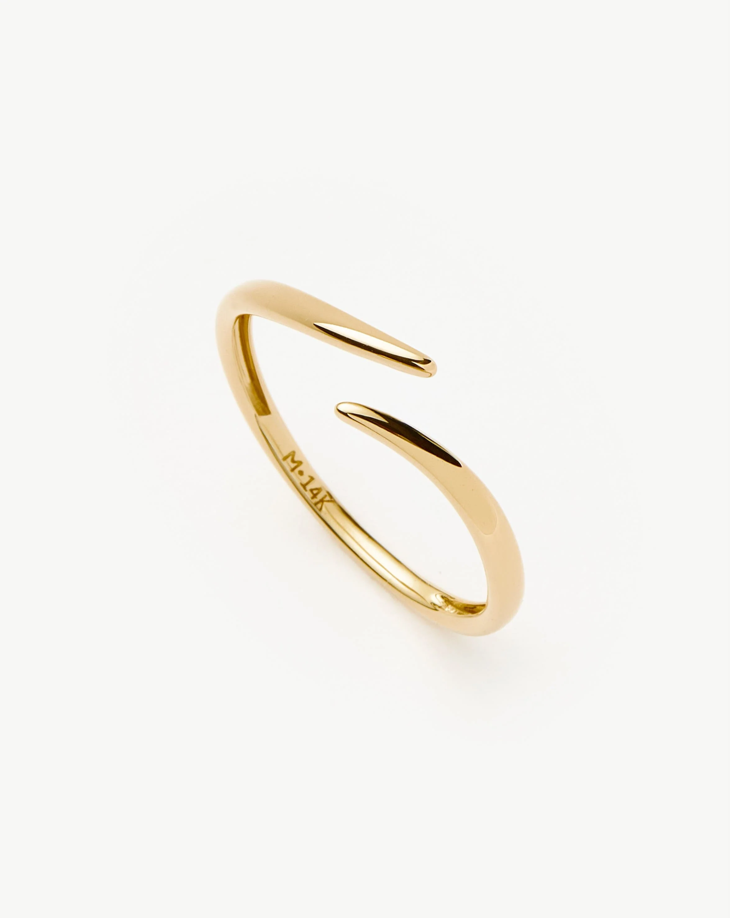 Solid Gold Open Claw Ring | 14ct Solid Gold