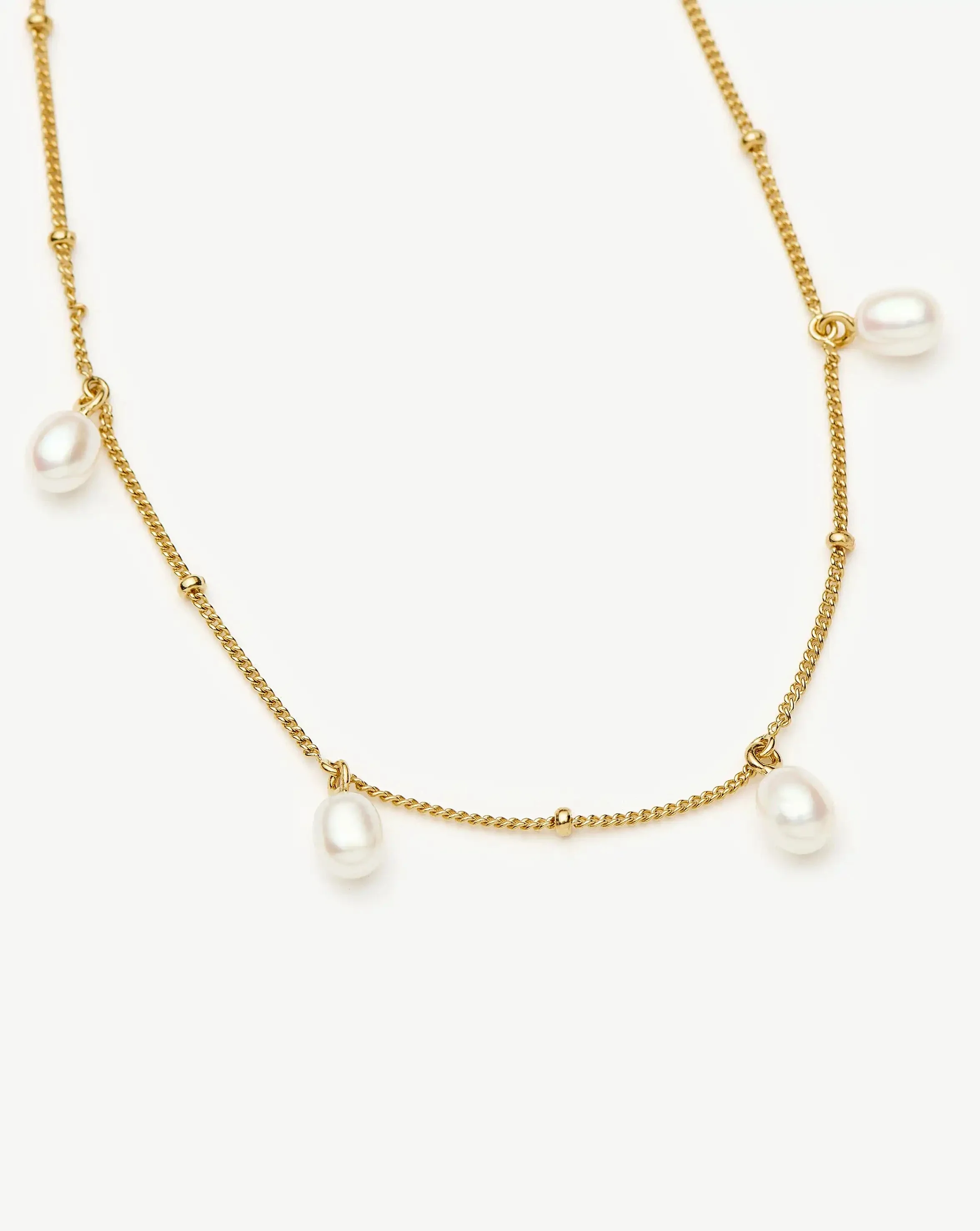 Pearl Baya Baroque Chain Choker | 18ct Gold Vermeil/Pearl - Image 4