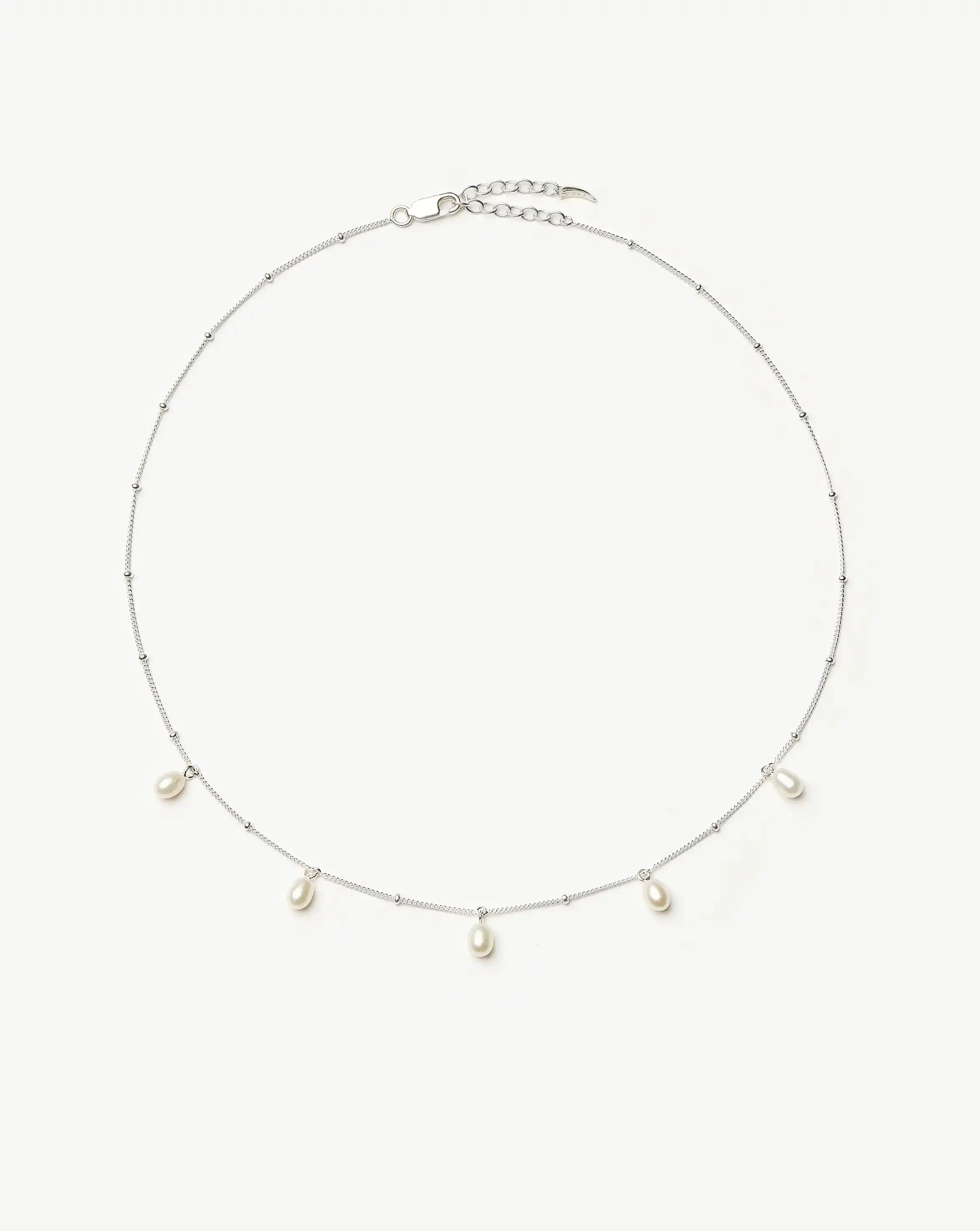 Pearl Baya Baroque Chain Choker | Sterling Silver/Pearl