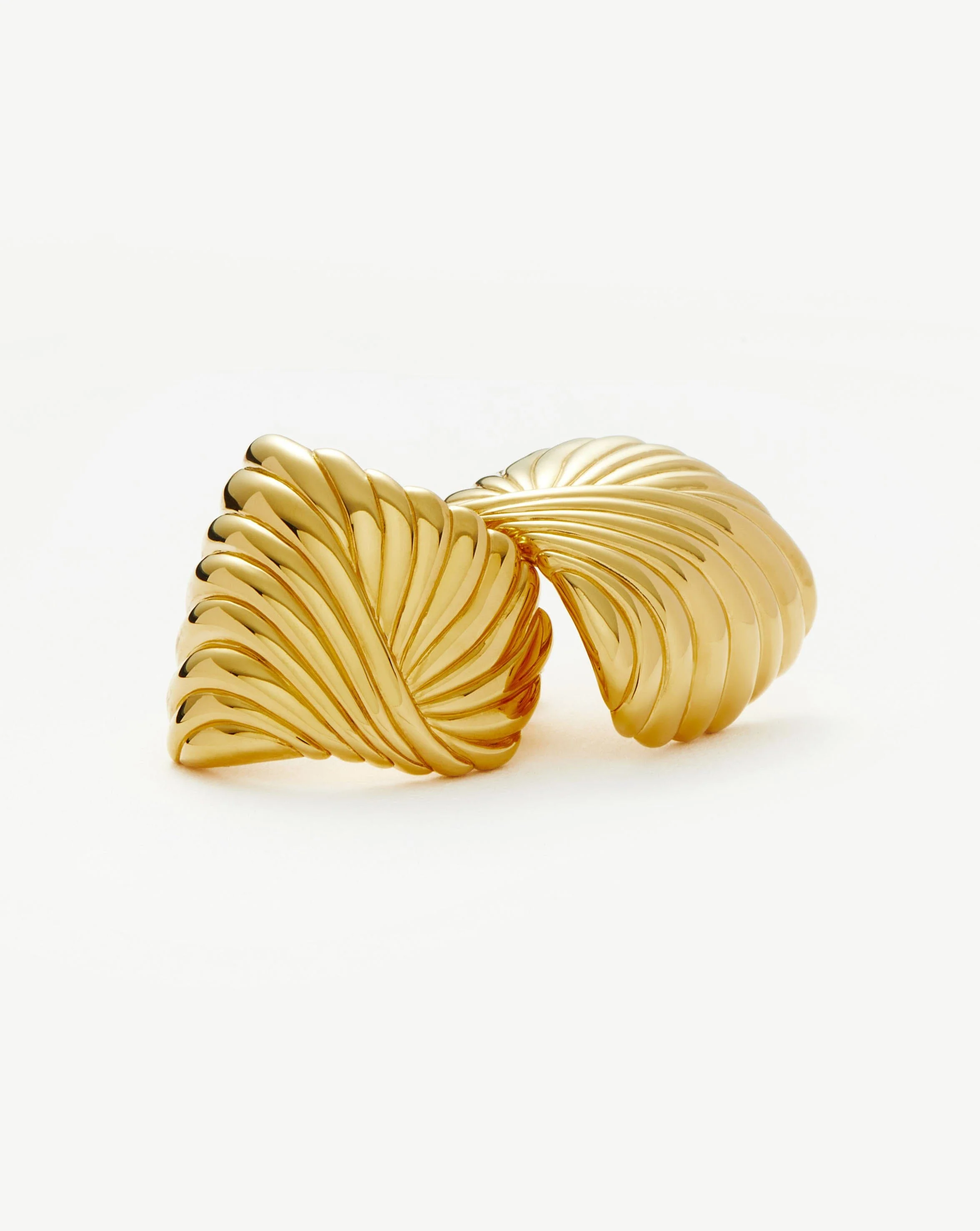 Ripple Oversized Stud Earrings - Image 5