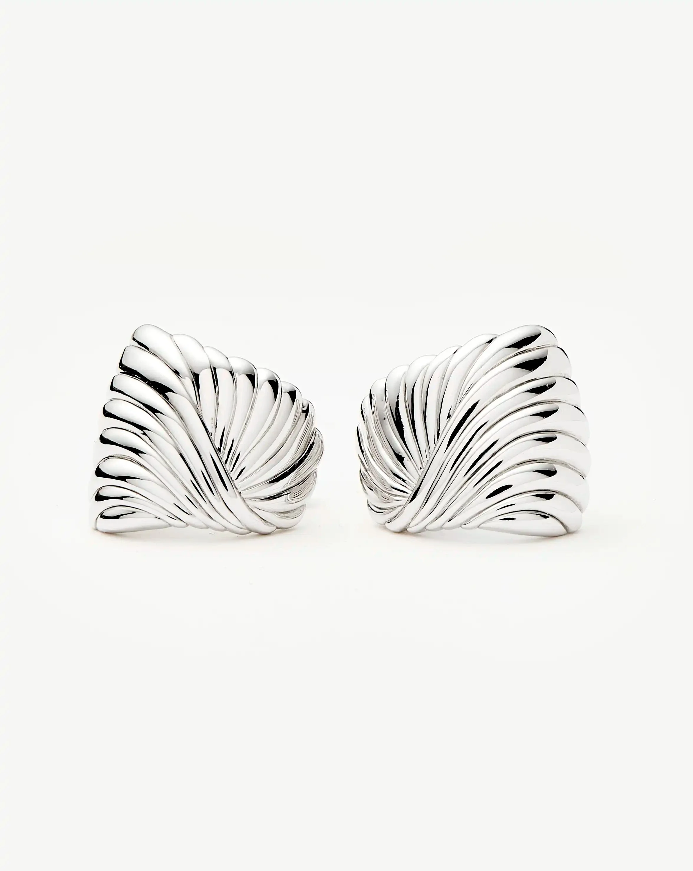Ripple Oversized Stud Earrings - Image 5