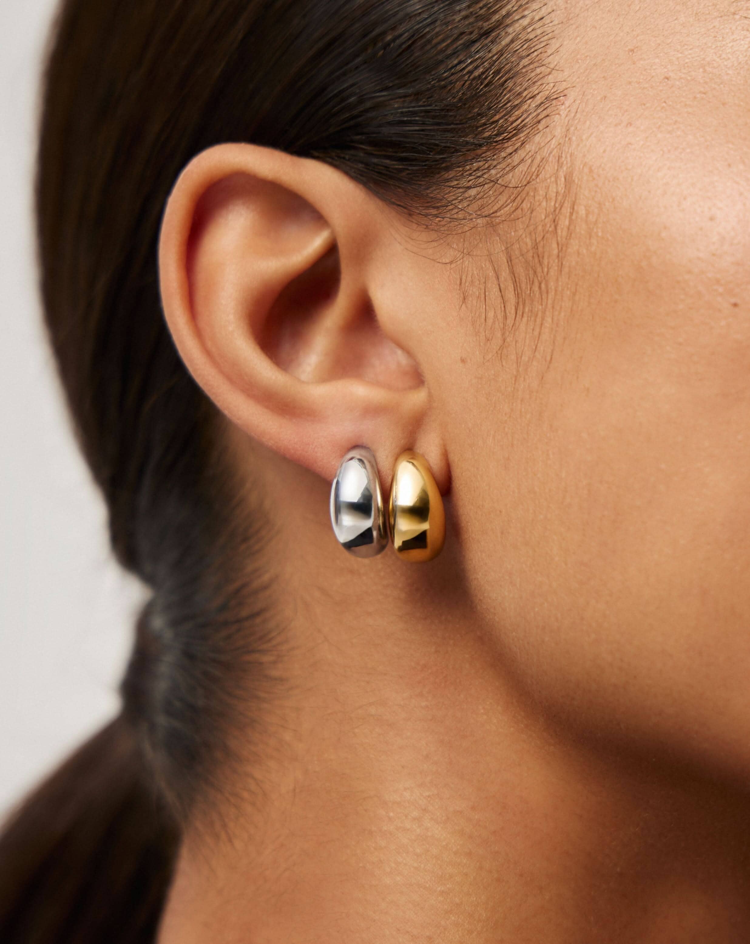 Savi Dome Mini Hoop Earring Set | Mixed Metal - Image 2