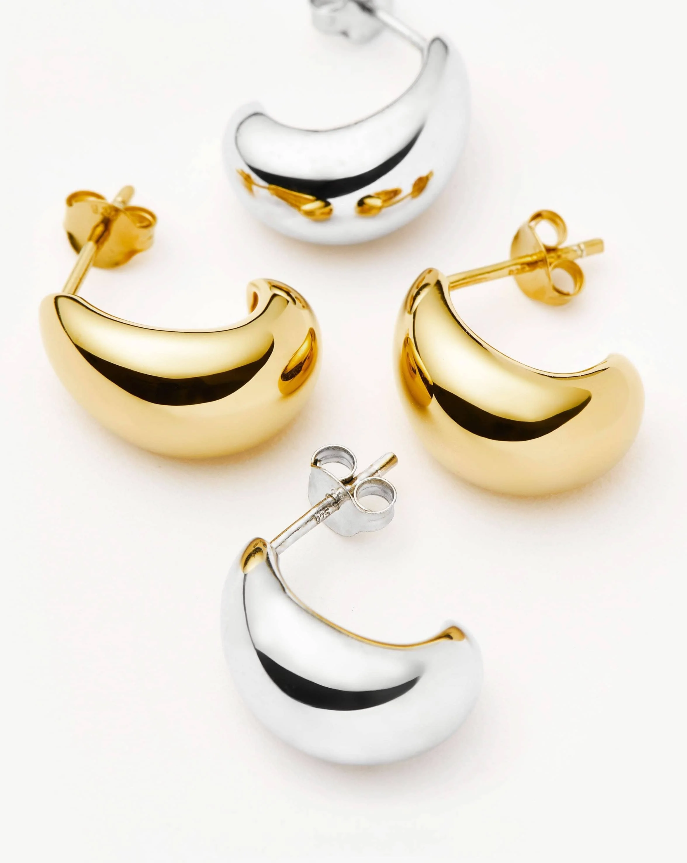 Savi Dome Mini Hoop Earring Set | Mixed Metal - Image 5