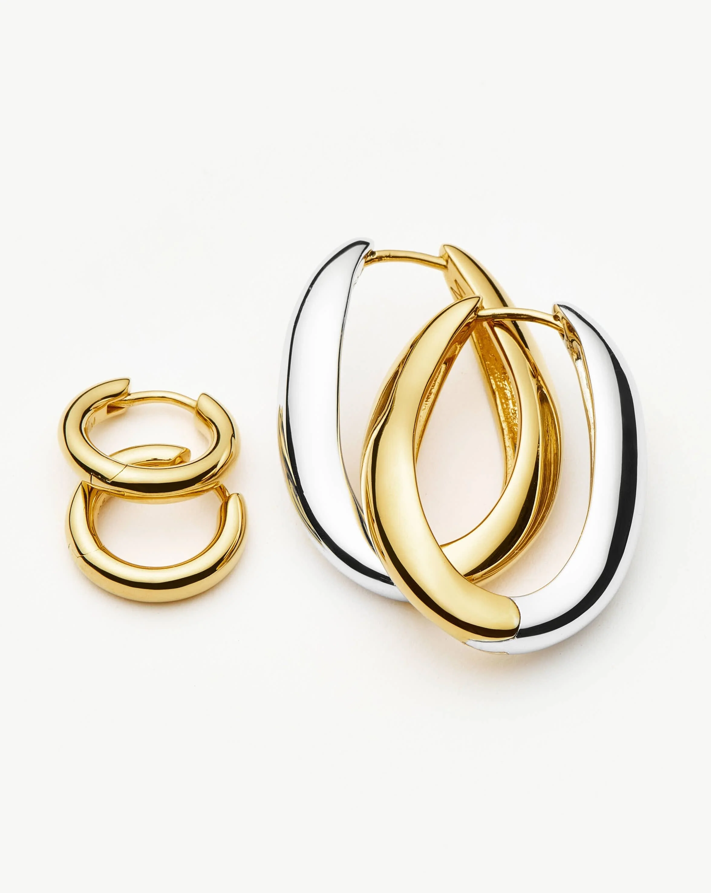 Savi Signature Hoop Set | Gold/Mixed Metal - Image 5