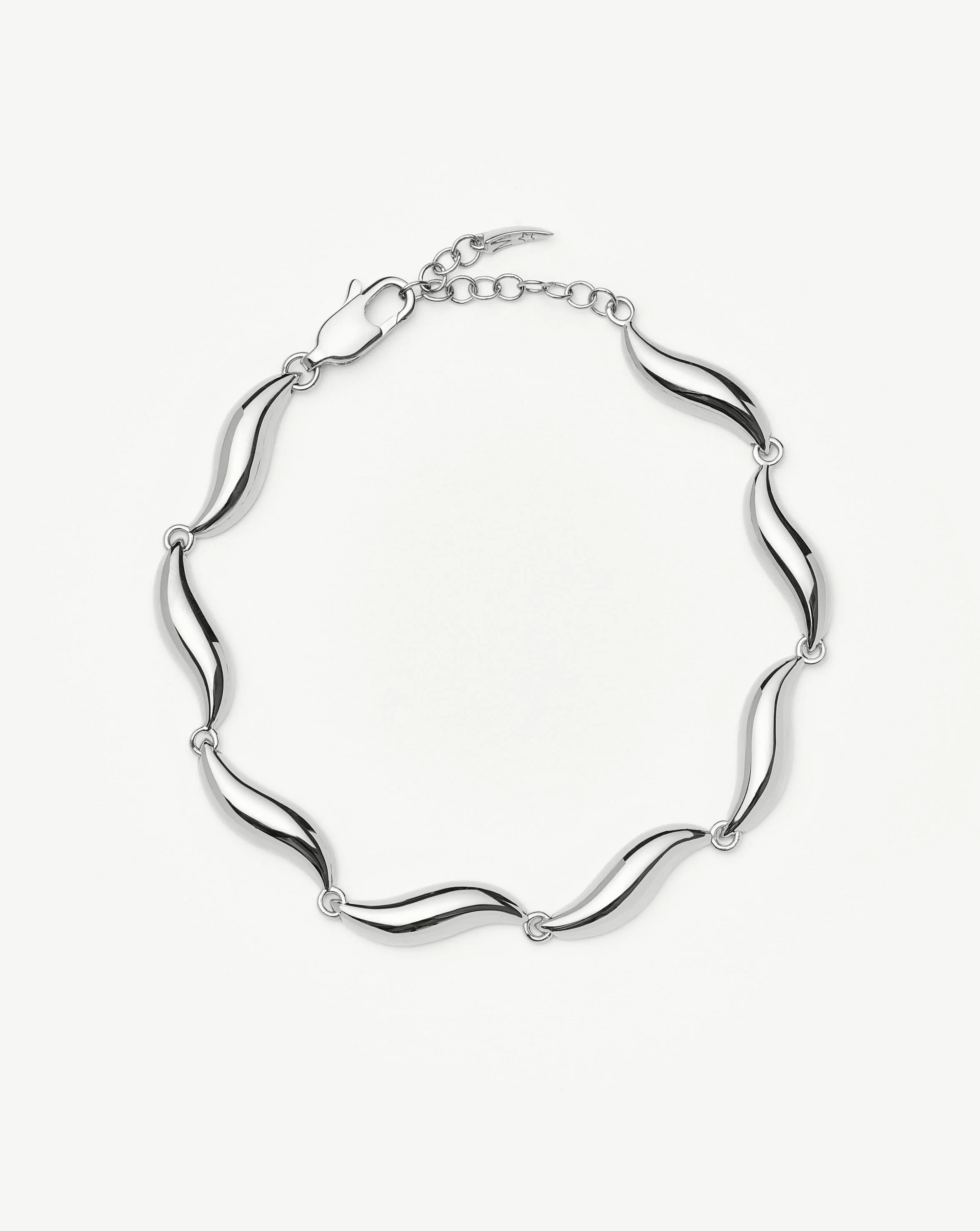 Savi Signature Link Chain Bracelet | Silver Plated