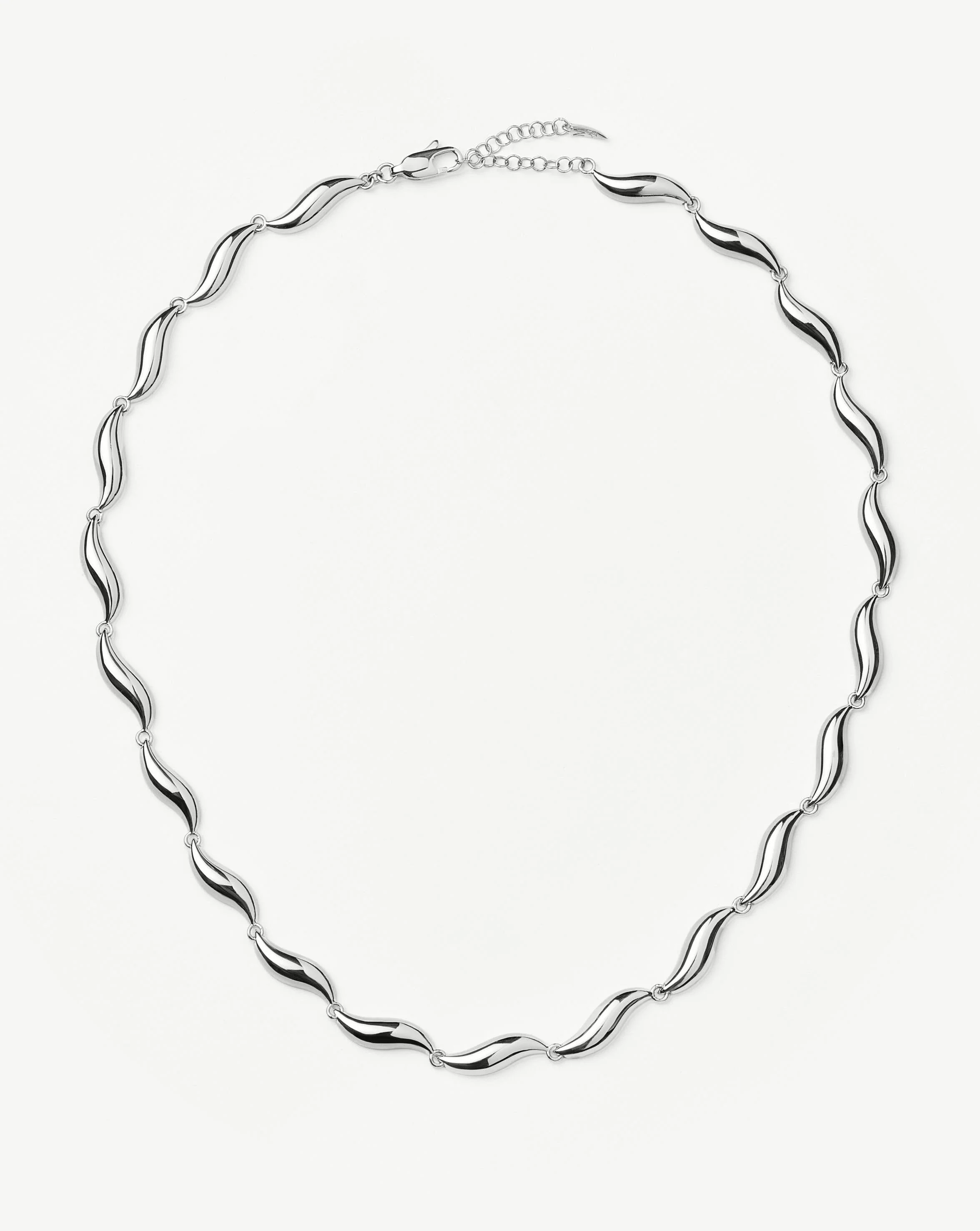 Savi Signature Link Chain Necklace | Silver Plated