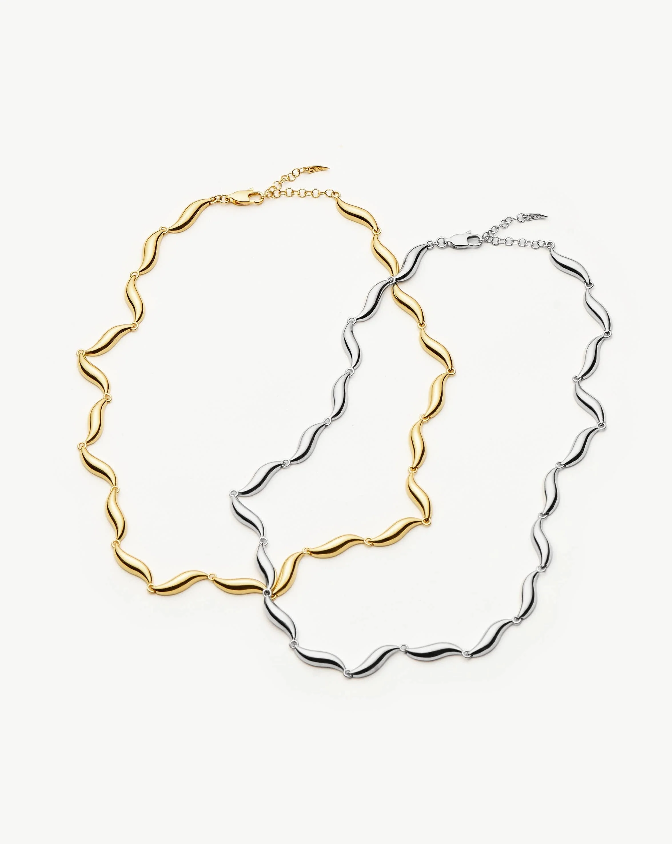 Savi Signature Link Chain Necklace | Silver Plated - Image 5