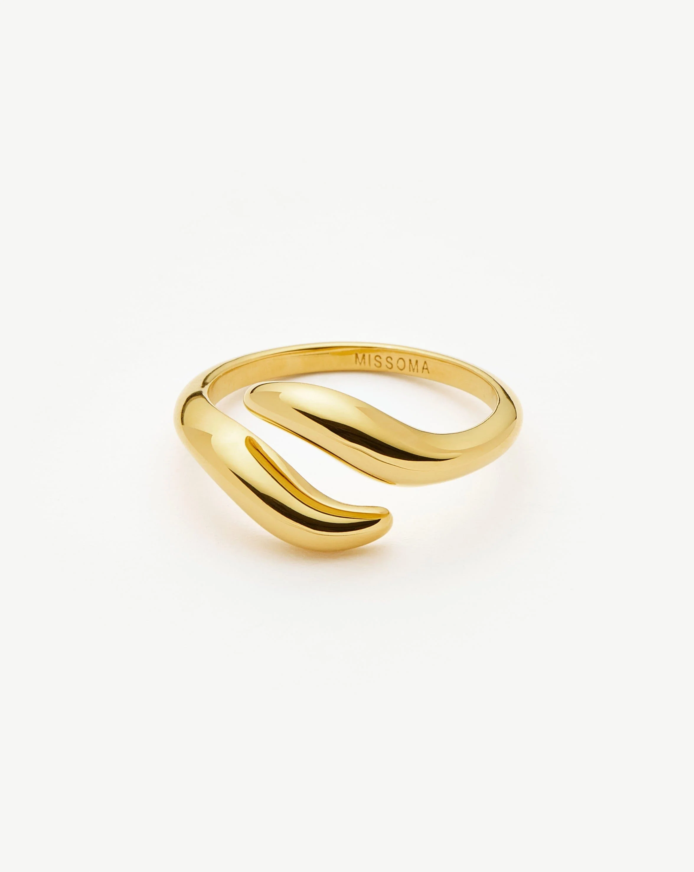 Savi Signature Open Ring | 18ct Gold Vermeil - Image 4