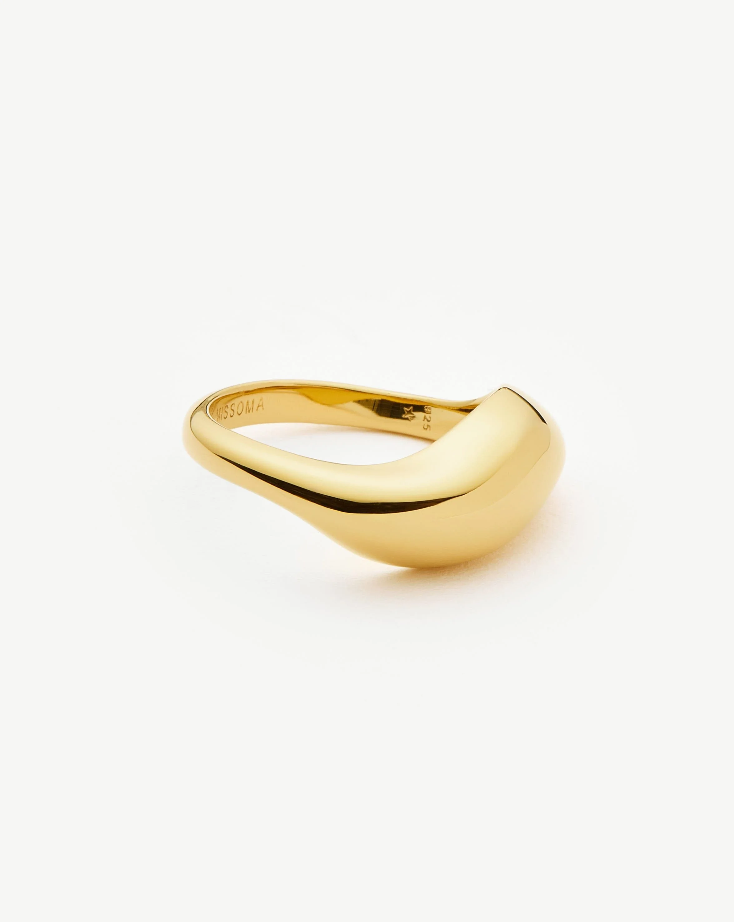 Savi Signature Stacking Ring | 18ct Gold Vermeil - Image 4